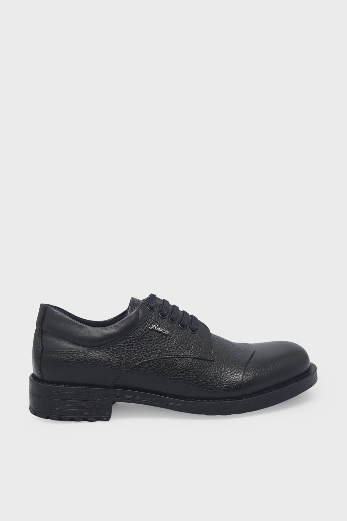 Fosco Erkek Casual Deri Ayakkabı Siyah FSC-7520