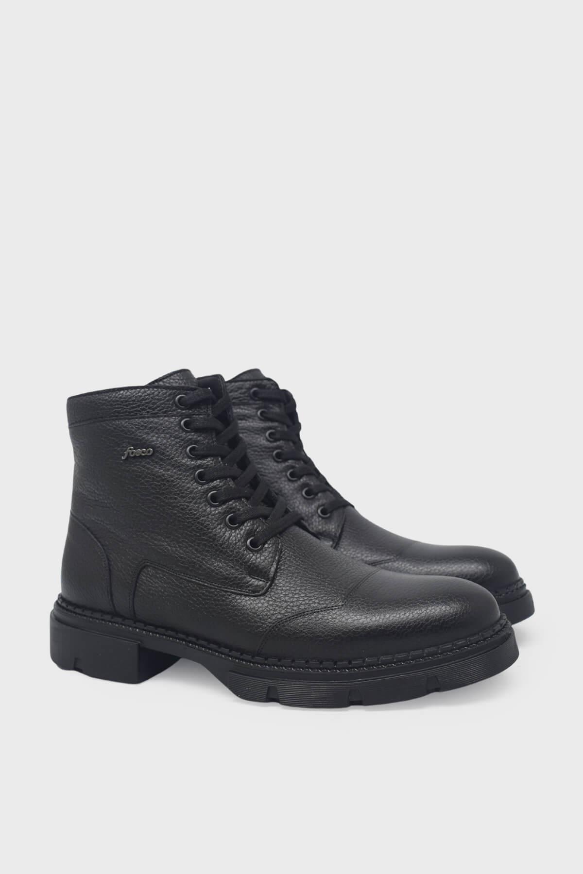 Fosco Erkek Casual Deri Bot Siyah FSC-2901