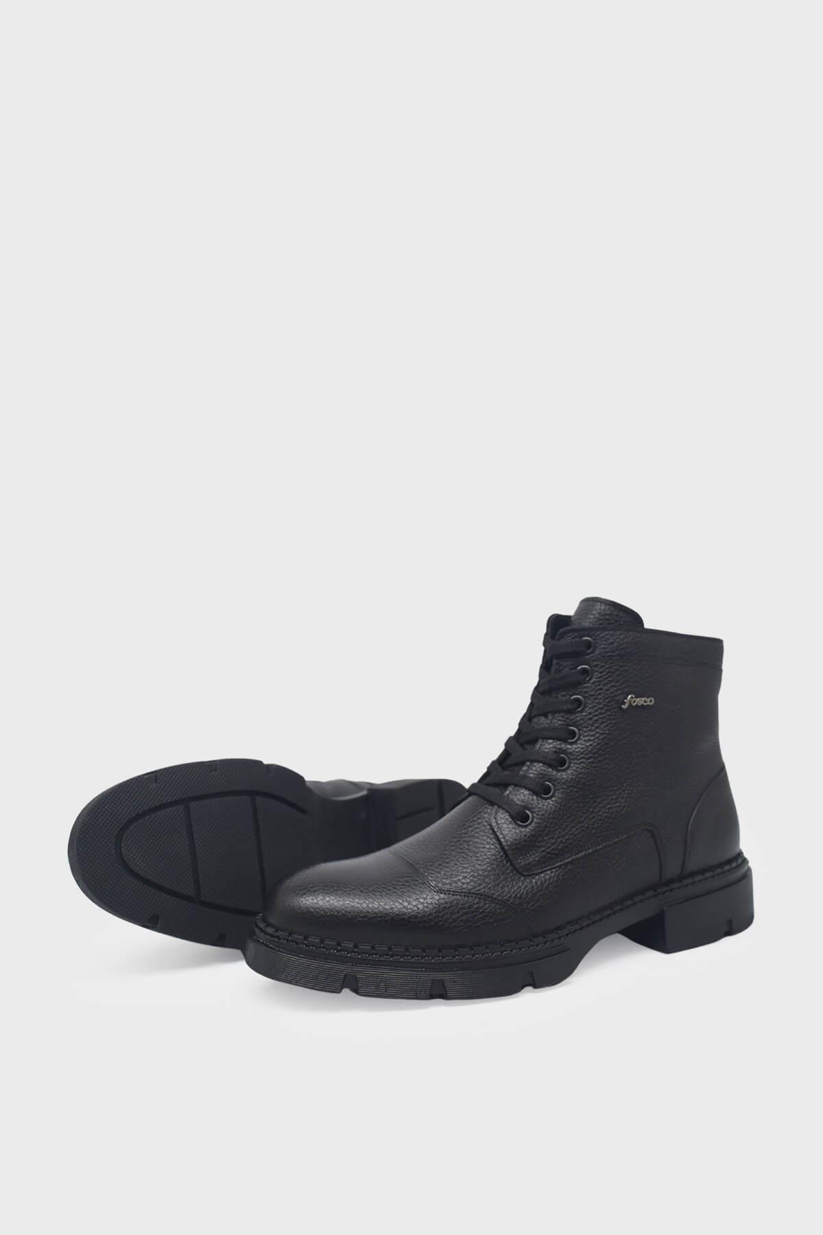 Fosco Erkek Casual Deri Bot Siyah FSC-2901