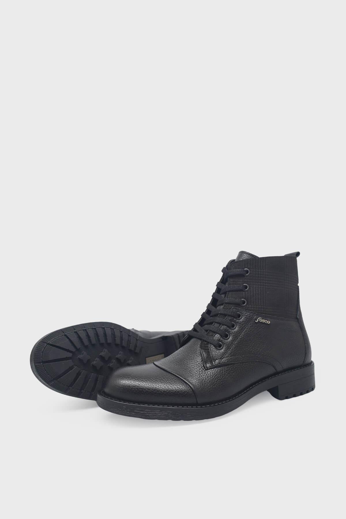 Fosco Erkek Casual Deri Bot Siyah FSC7580