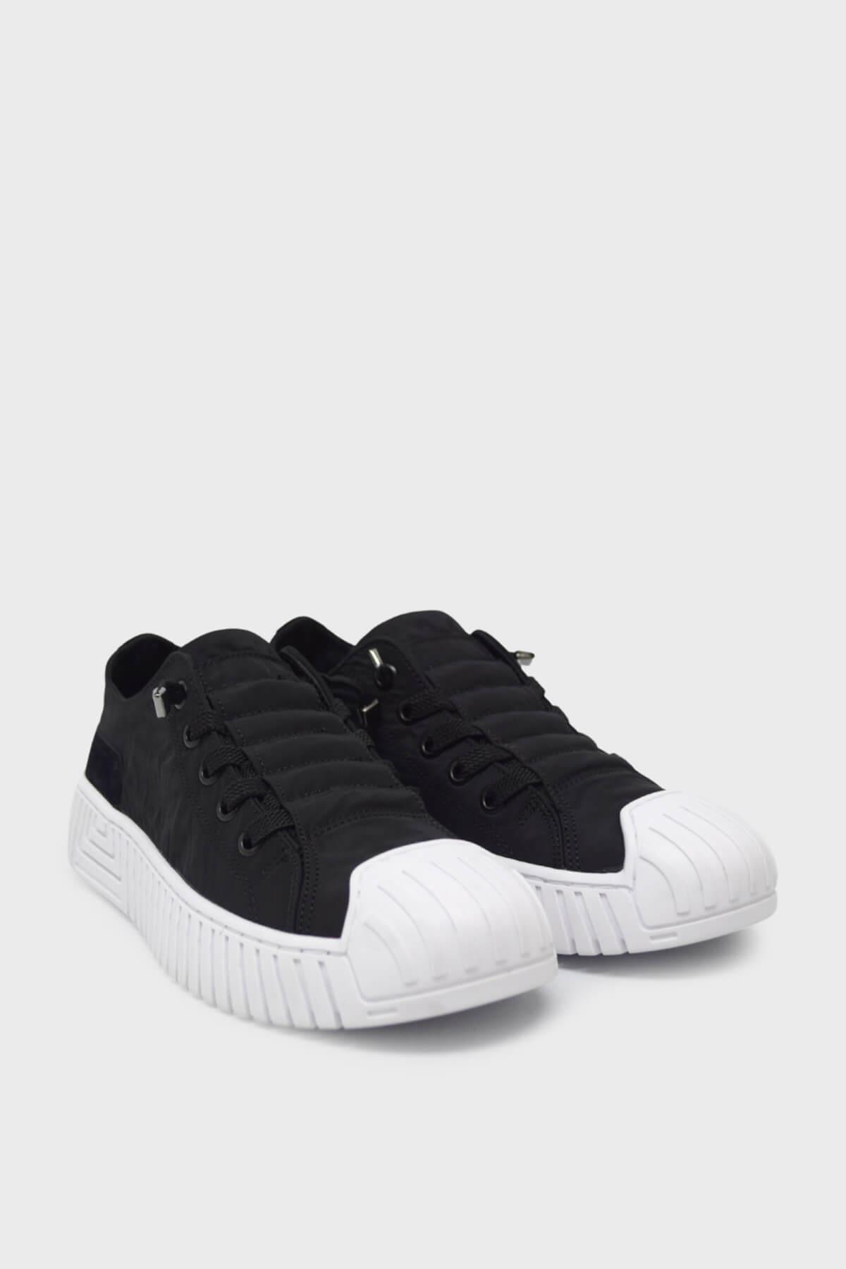 Gamelu Unisex Yazlık Tekstil Sneakers Siyah Beyaz GML2023-02