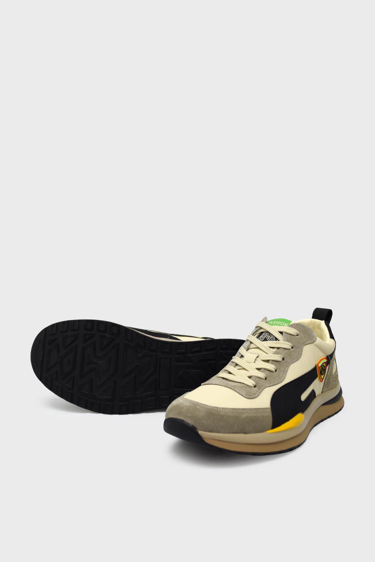 Guja Erkek Deri Sneakers Spor Ayakkabı Camel BLG23Y602