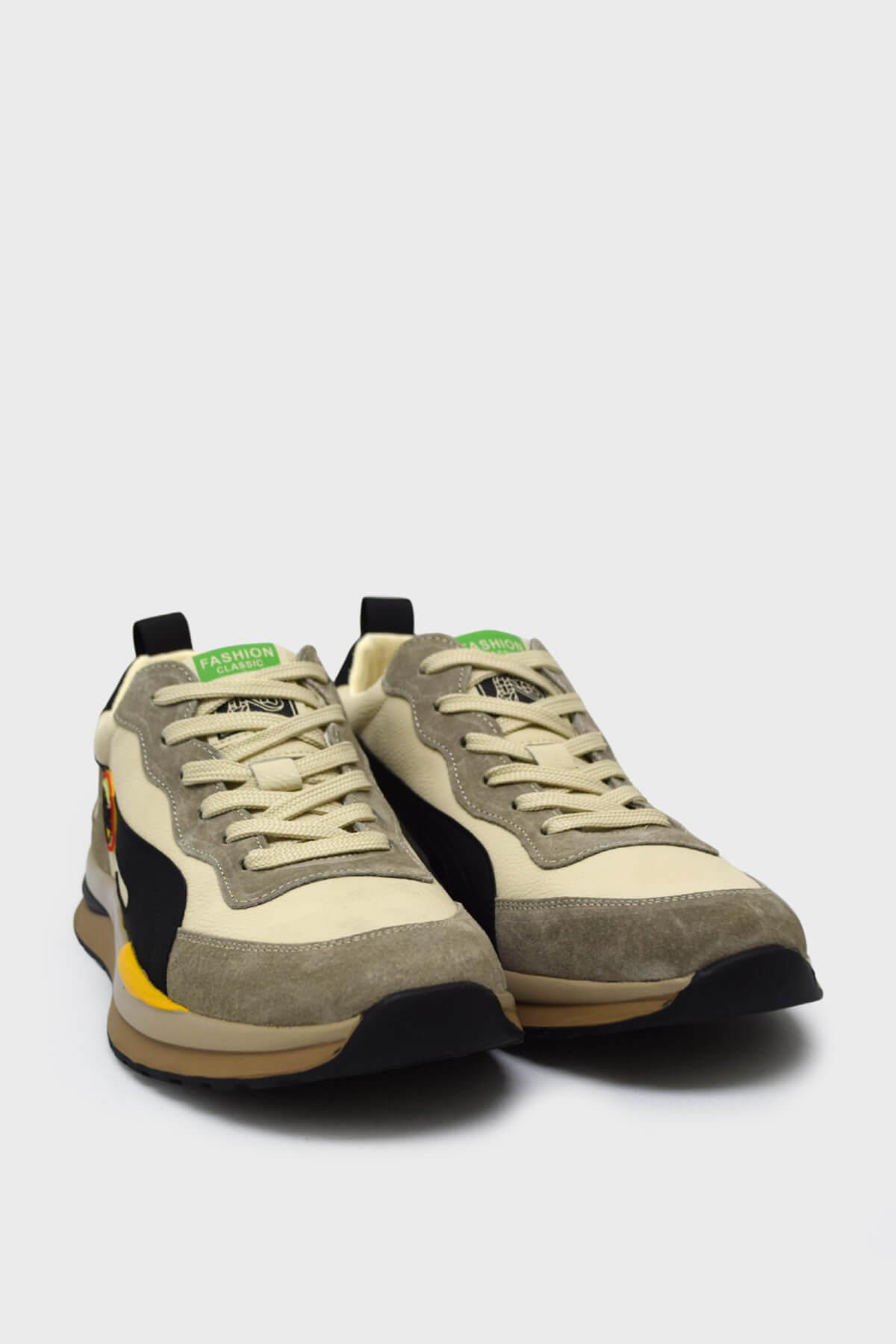 Guja Erkek Deri Sneakers Spor Ayakkabı Camel BLG23Y602