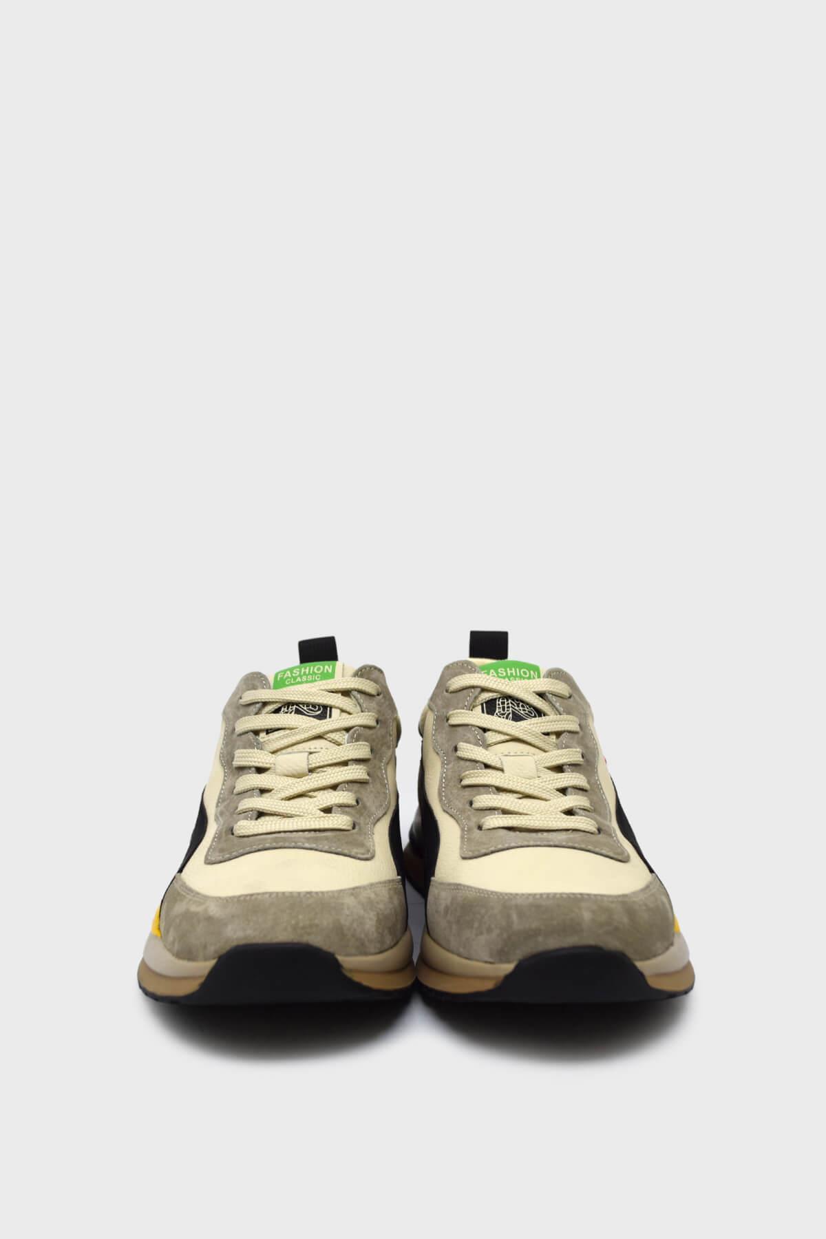 Guja Erkek Deri Sneakers Spor Ayakkabı Camel BLG23Y602