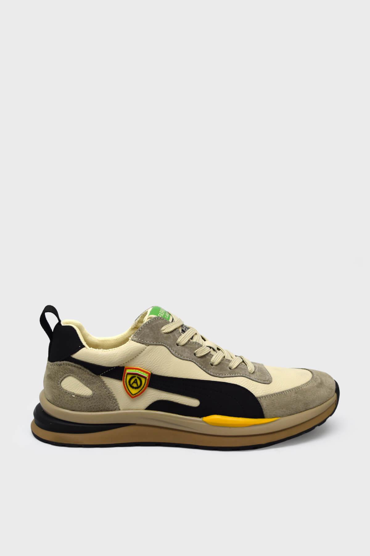Guja Erkek Deri Sneakers Spor Ayakkabı Camel BLG23Y602