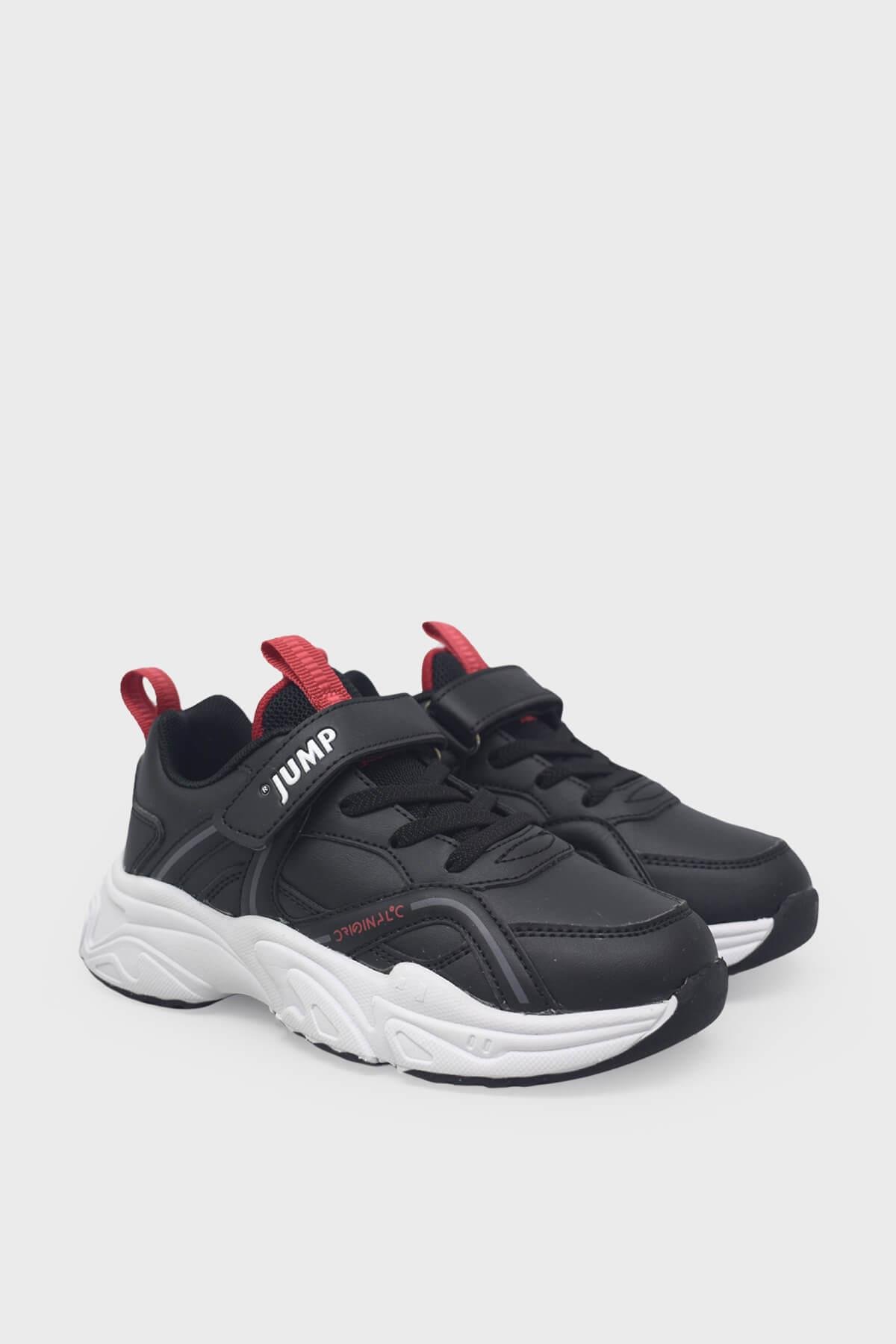 Jump Unisex Çocuk Cırtlı Spor Ayakkabı Siyah JM29603