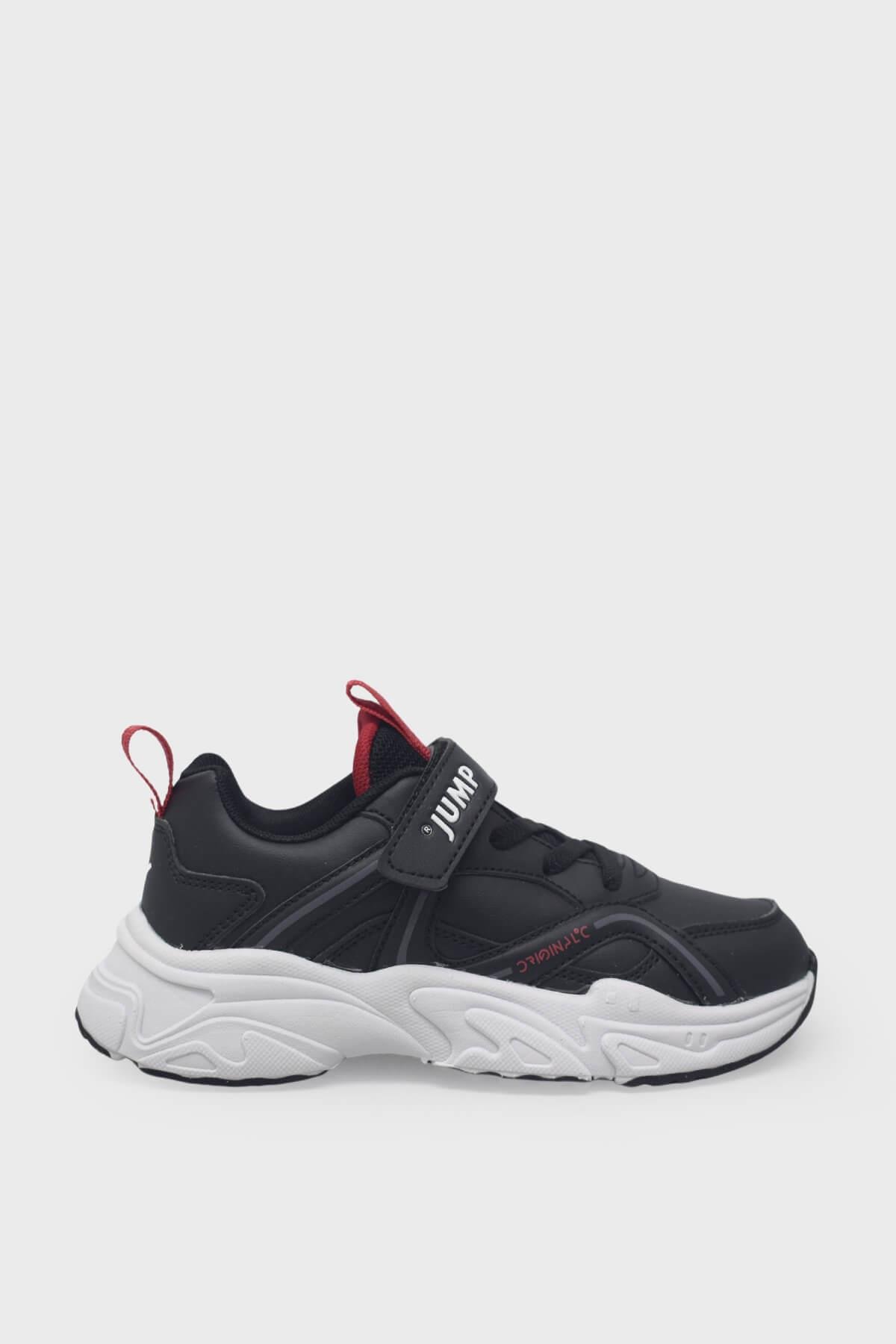 Jump Unisex Çocuk Cırtlı Spor Ayakkabı Siyah JM29603