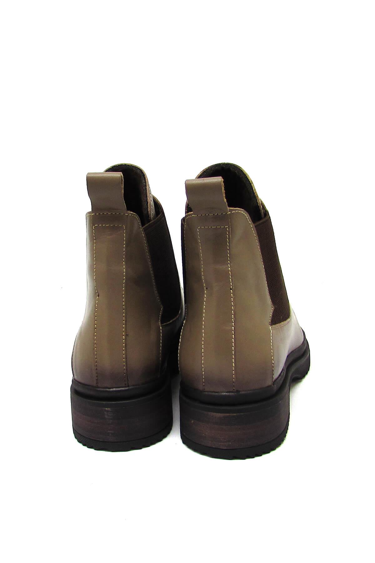 Kanuga Kadın Casual Deri Bot Vizon SCL-2888