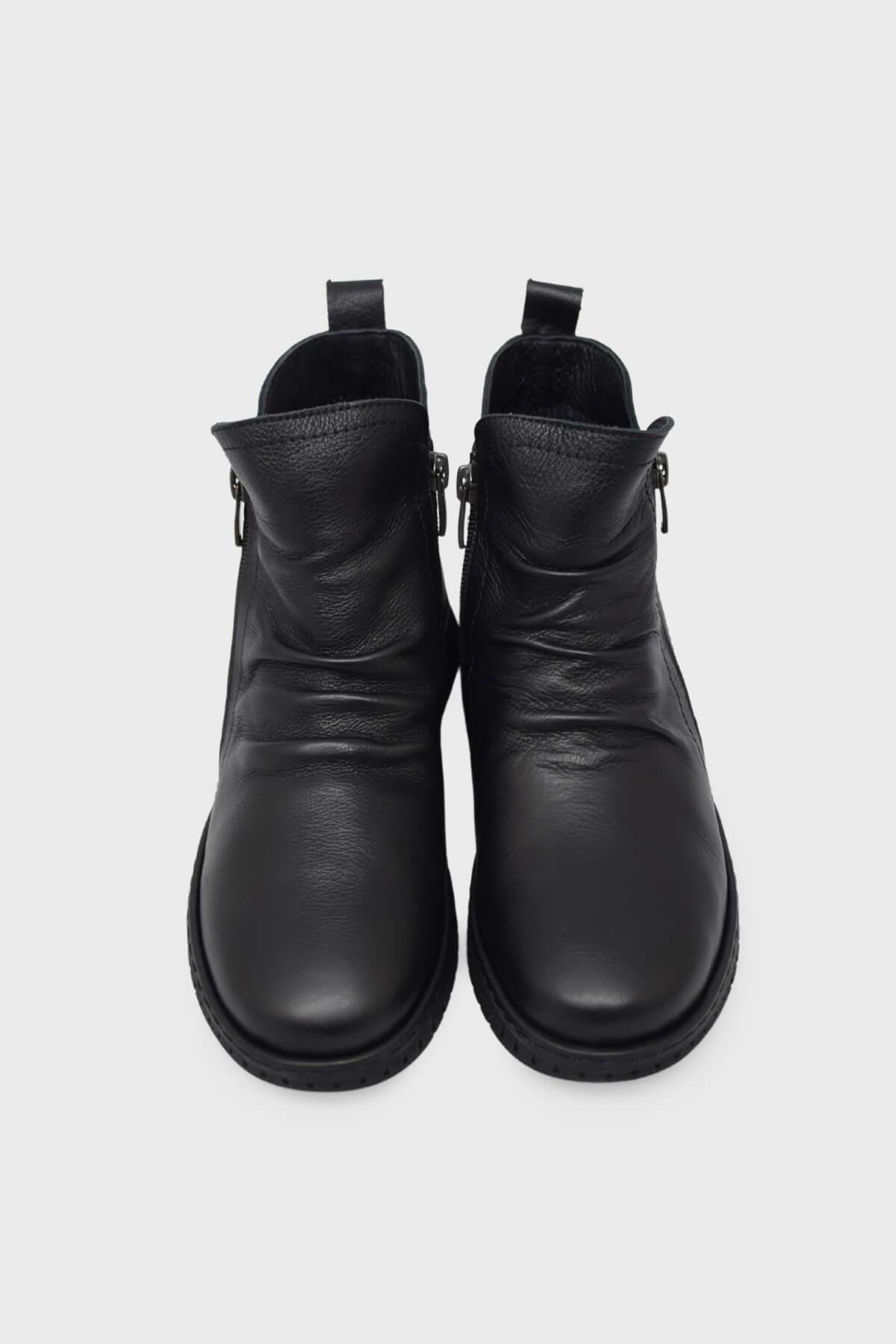 Kanuga Kadın Comfort Deri Bot Siyah VOG-23663