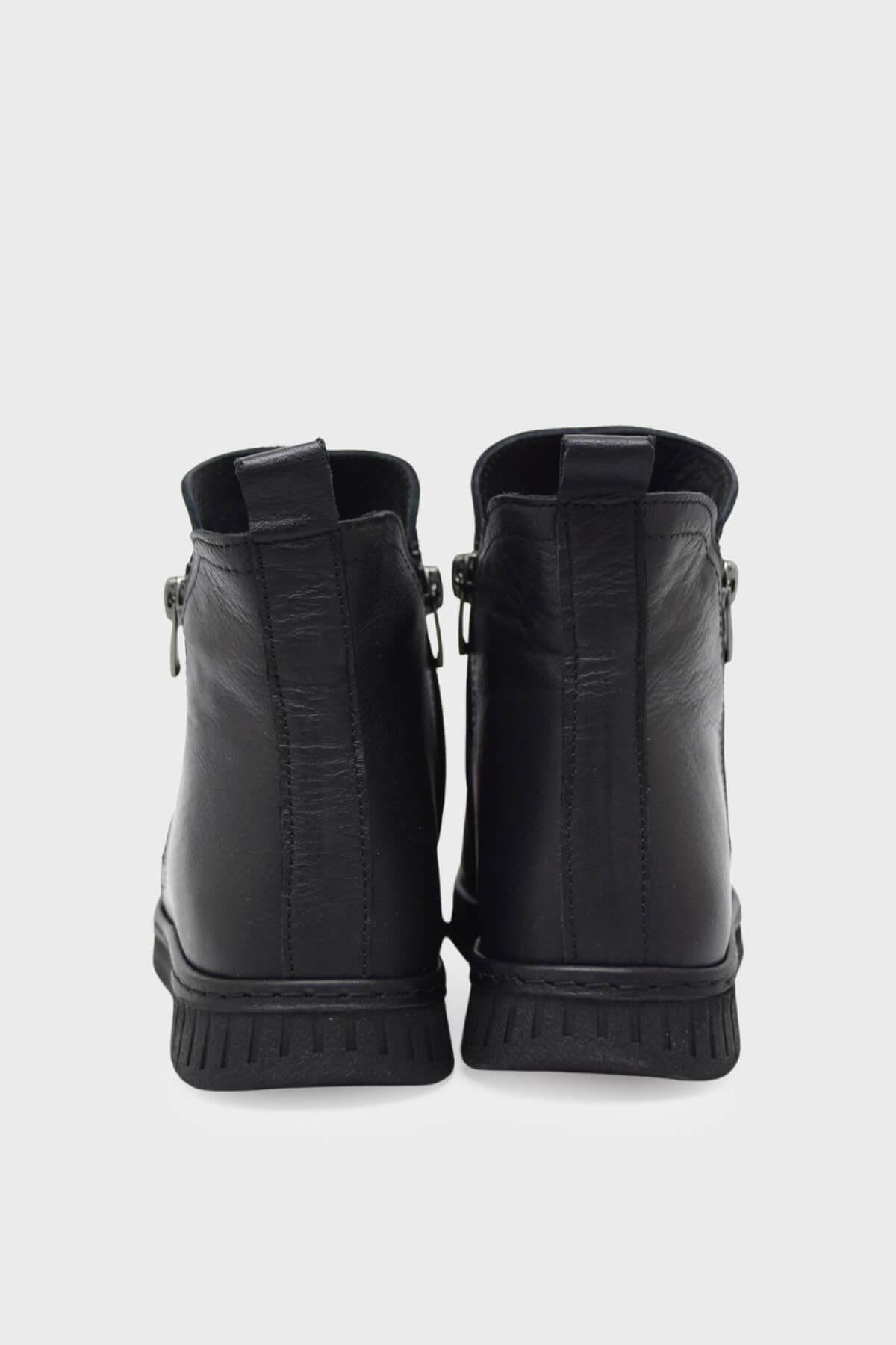 Kanuga Kadın Comfort Deri Bot Siyah VOG-23663