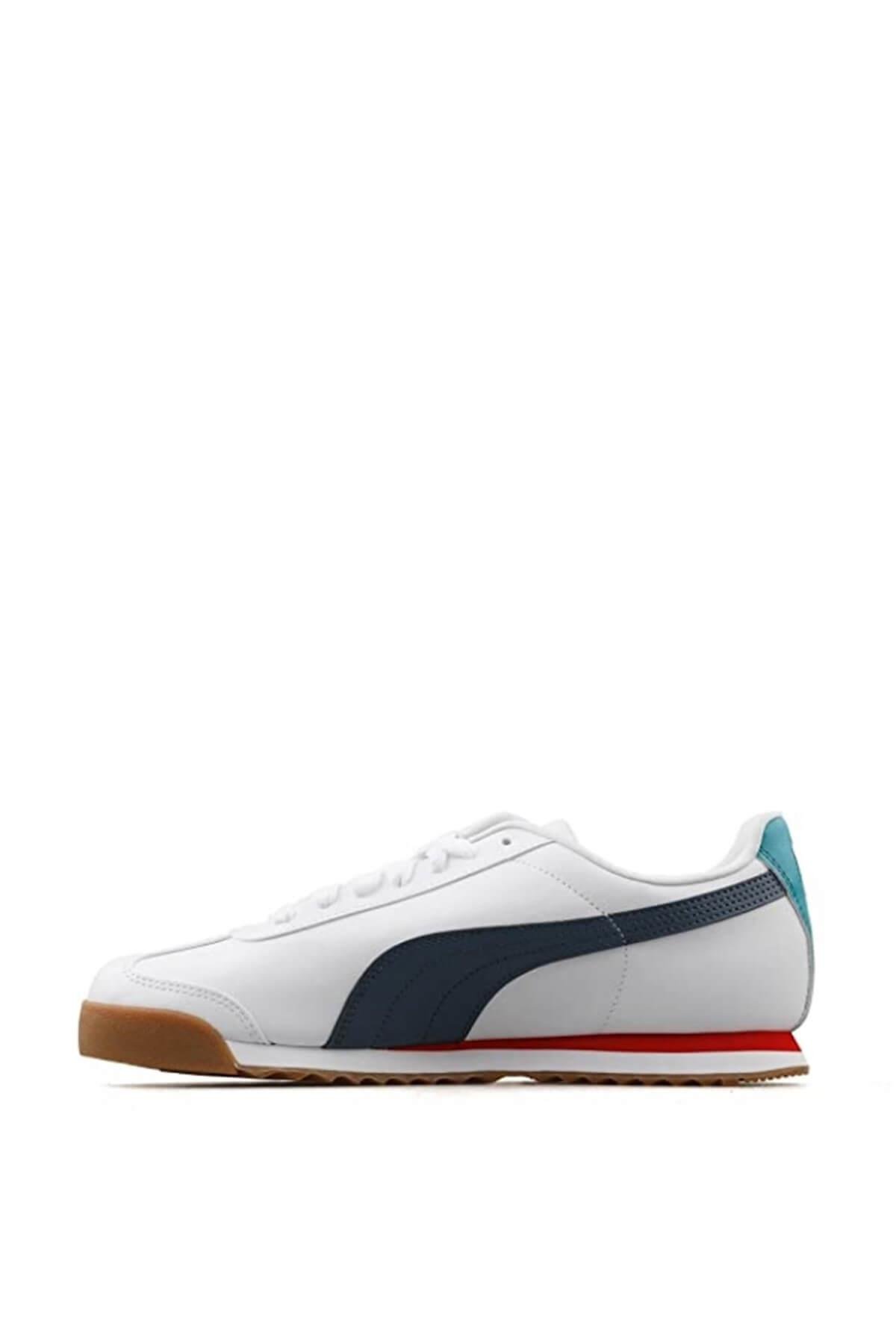Puma Unisex Roma Basic Spor Ayakkabı Beyaz Lacivert 369571