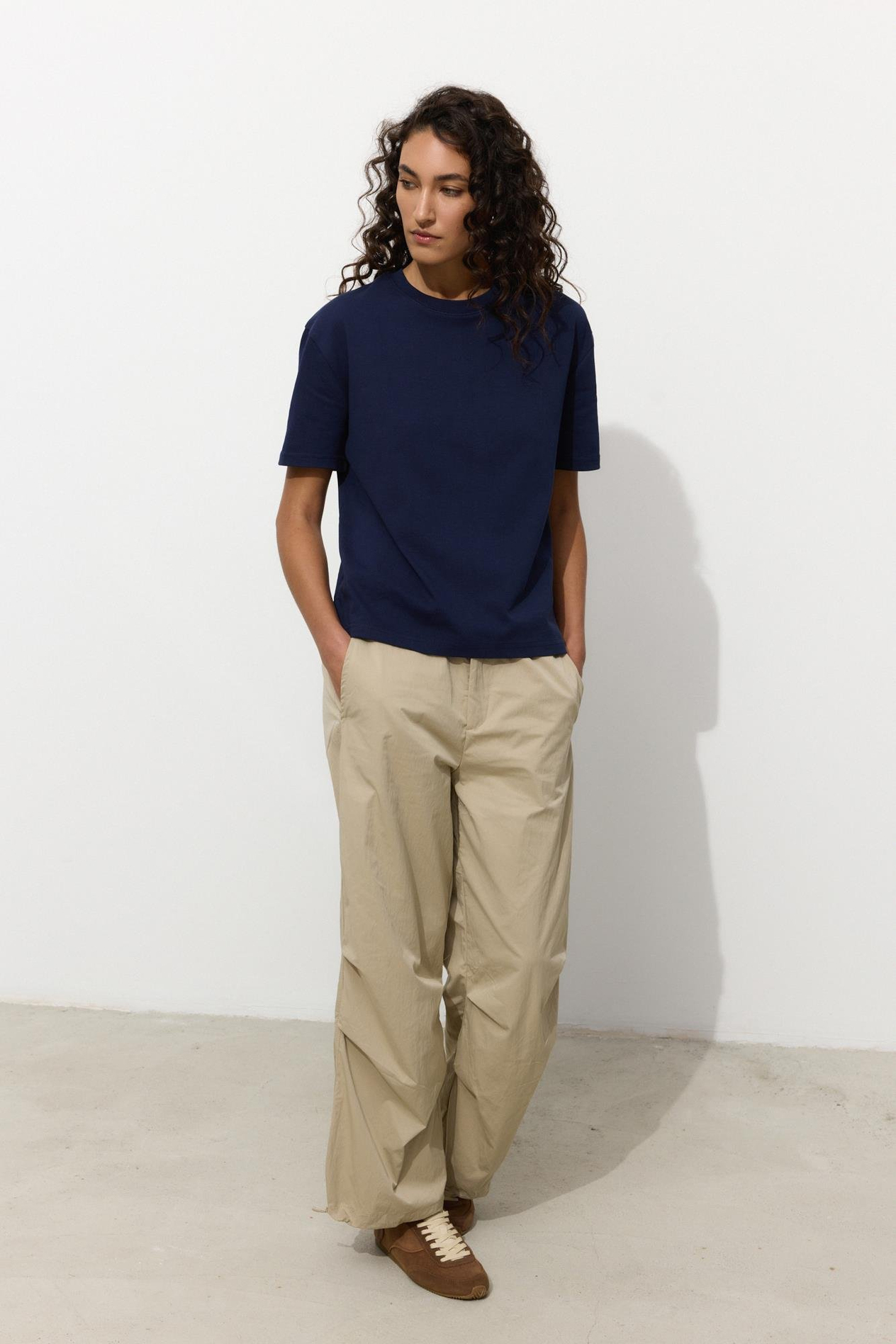 Lacivert Basic T-Shirt