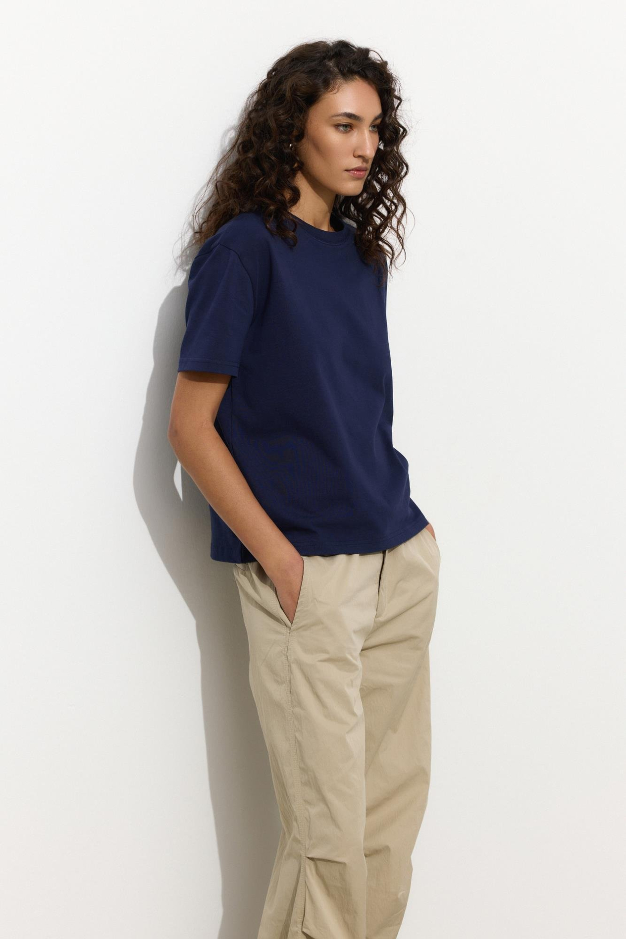 Lacivert Basic T-Shirt