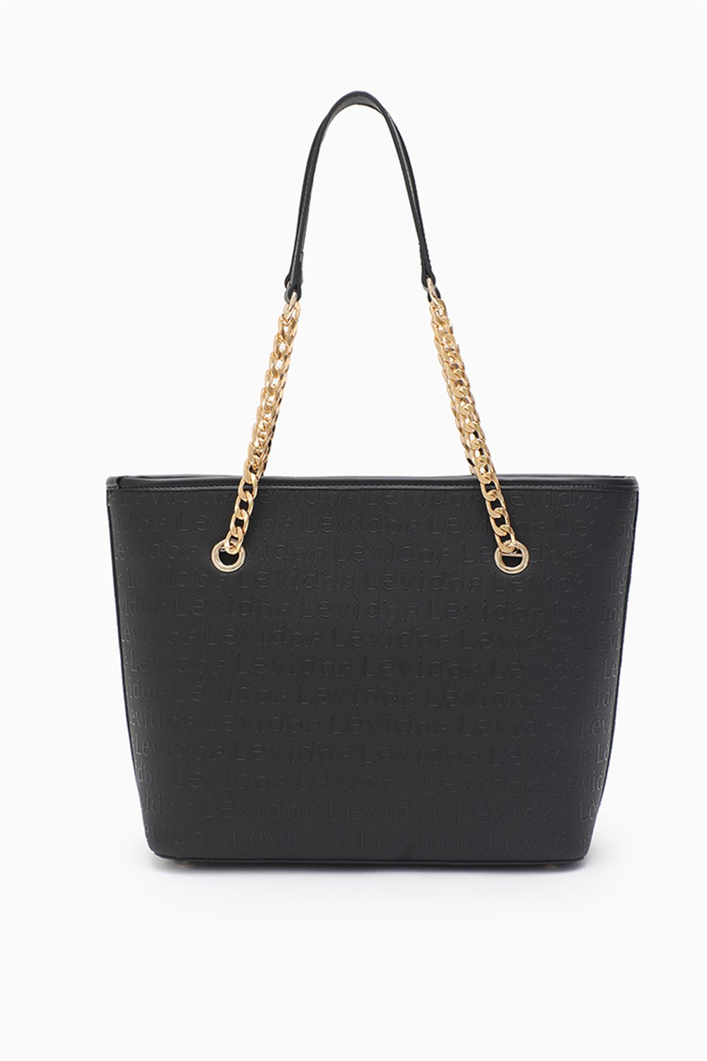 Levidor Monogram Baskılı Zincir Askılı Tote  Çanta - 0044C270