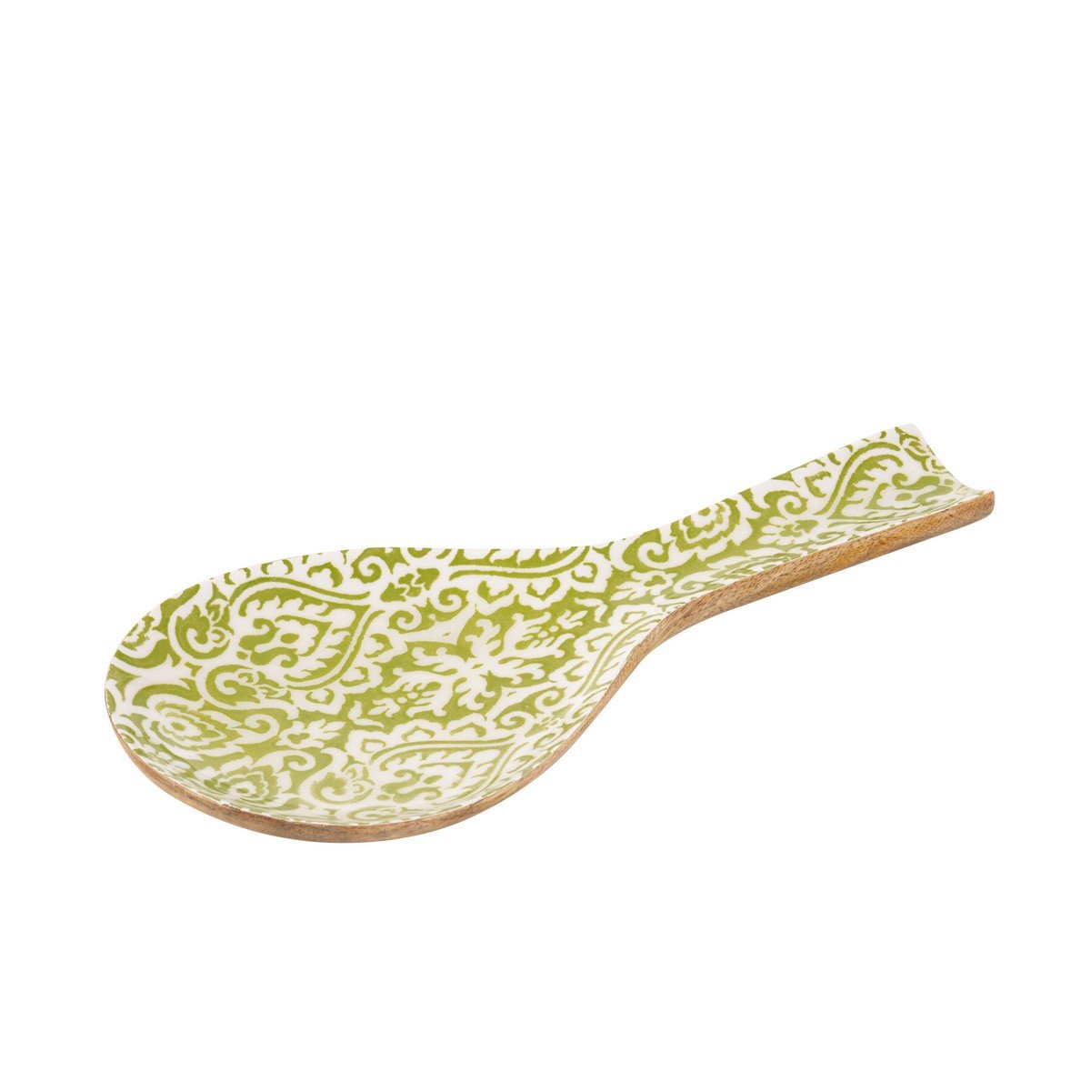 Spoon Pattern Mango Wood Gr/Wh (25X11,5X1,5cm) - 43861