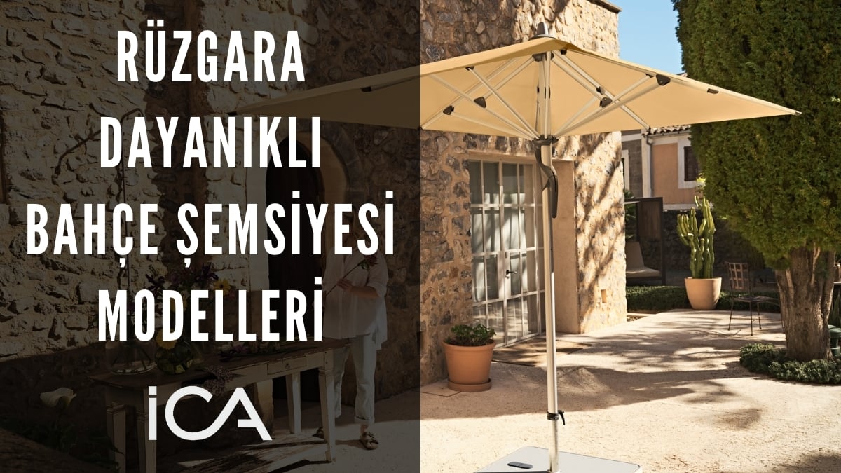 rüzgara dayanıklı bahçe şemsiyesi