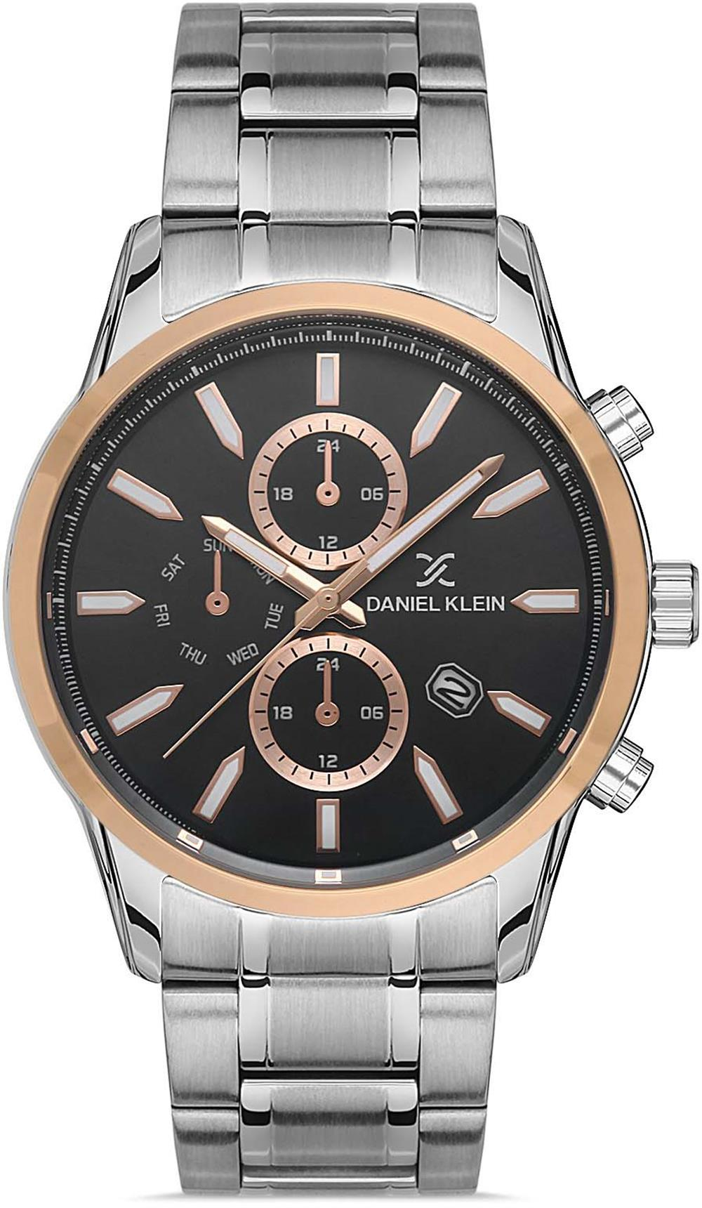 Daniel Klein Yeni  Model Erkek Gümüş İçi Mavi Renk Kol Saati + 3 RENK