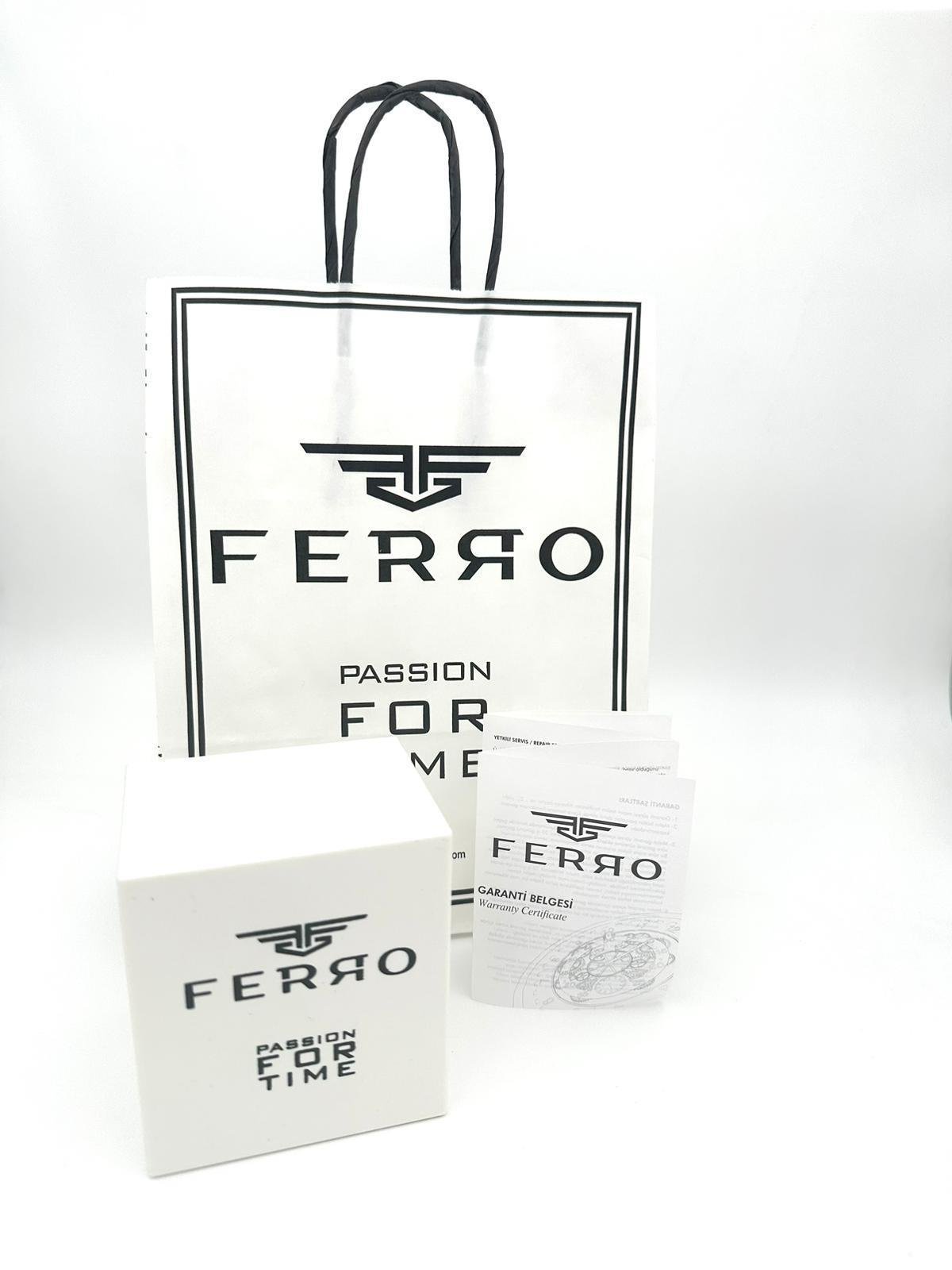 Ferro Erkek Yeni Sezon İçi Turkuaz Fonksiyonları Aktif Kol Saati + Bileklik Hediyeli