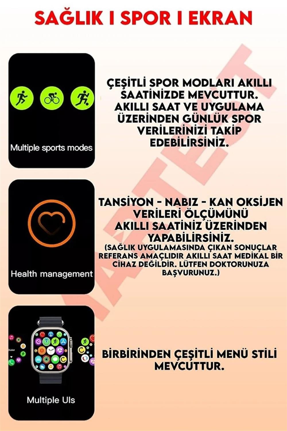 FERRO ULTRA YENİ SEZON AKILLI SAAT - Son Teknoloji Orjinal Garantili Akıllı Saat