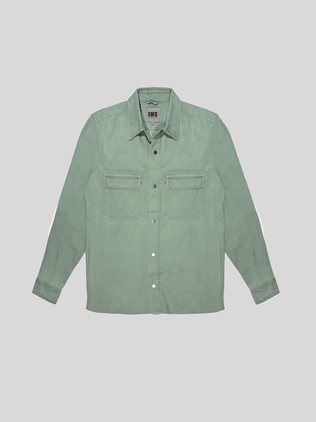 Çıtçıtlı Regular Fit Yıkama Desenli Erkek Gömlek