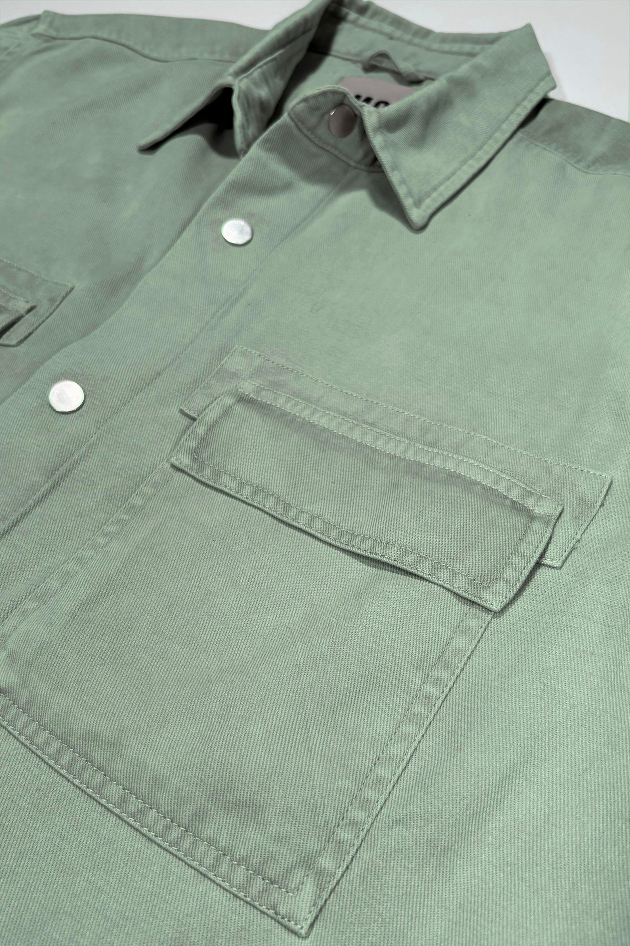 Çıtçıtlı Regular Fit Yıkama Desenli Erkek Gömlek