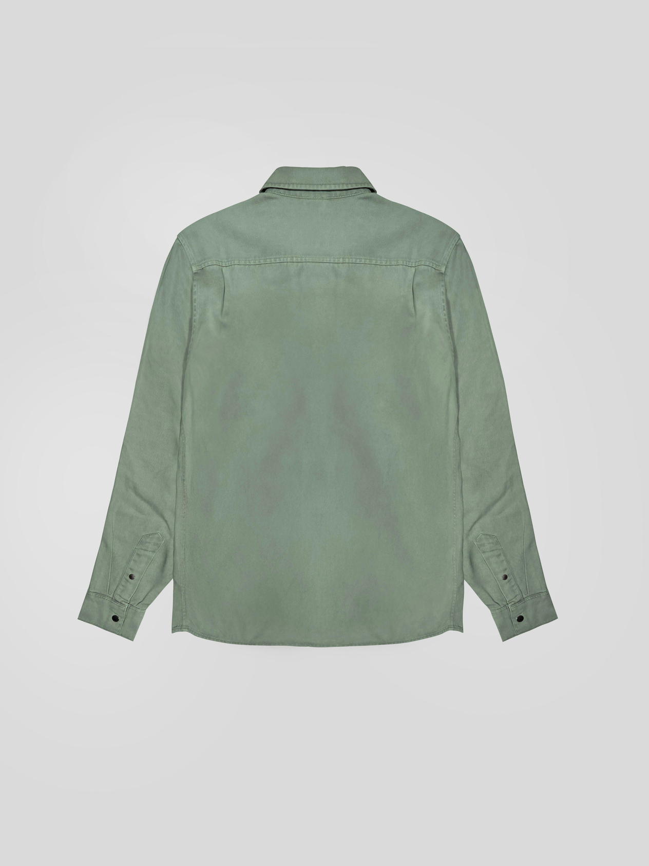 Çıtçıtlı Regular Fit Yıkama Desenli Erkek Gömlek