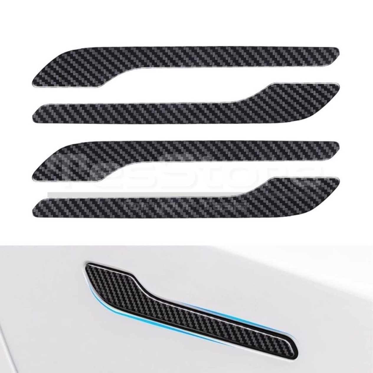 Tesla Model Y/3 Carbon Fiber Kapı Kolu Koruması 