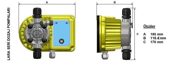 Antech LARA-DS 5L/7B Dijital Sıvı Seviye Kontrollü Dozaj Pompası