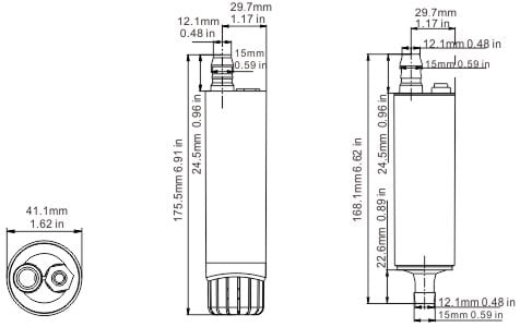 Seaflo mini tip sintine dalgıç pompa 12 volt 16 litre dakika su debisi