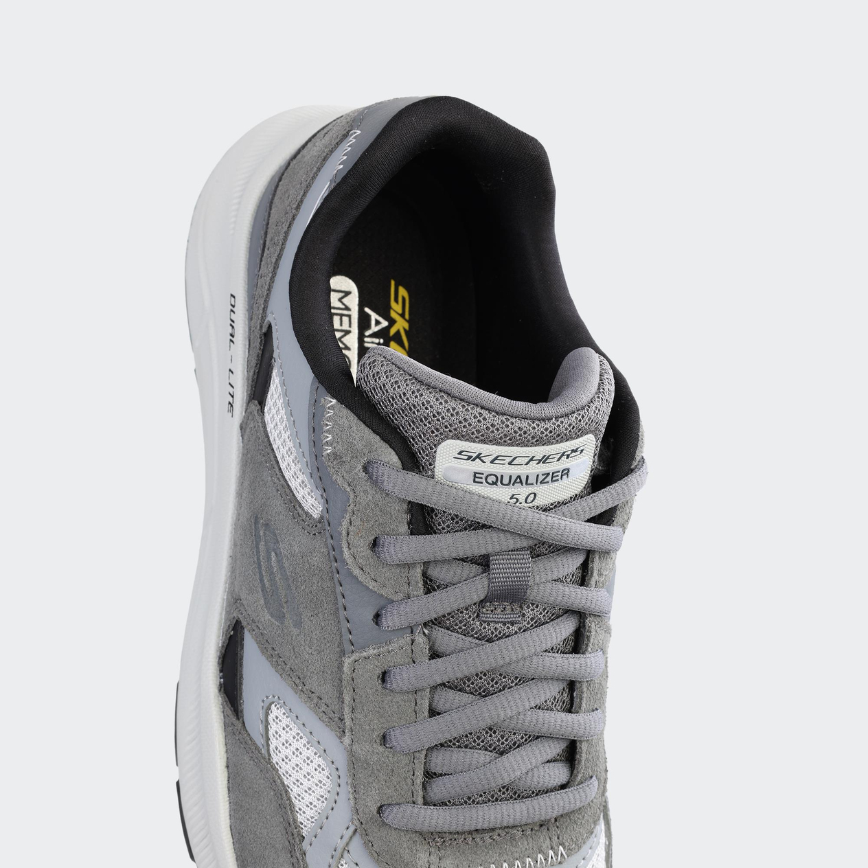 Skechers-Skechers Relaxed Fit Equalizer 5.0 Erkek Gri Sneaker Ayakkabı-Sneaker-232613CCGY