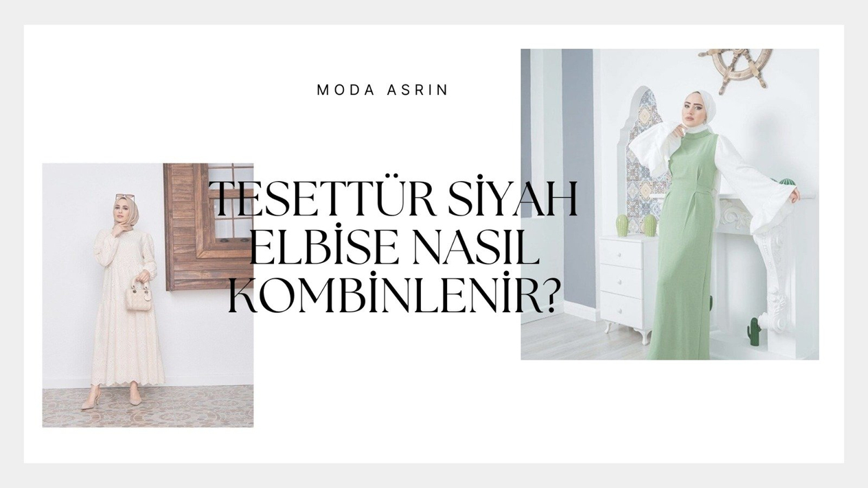 tesettür siyah elbise, moda asrın, tesettür elbise