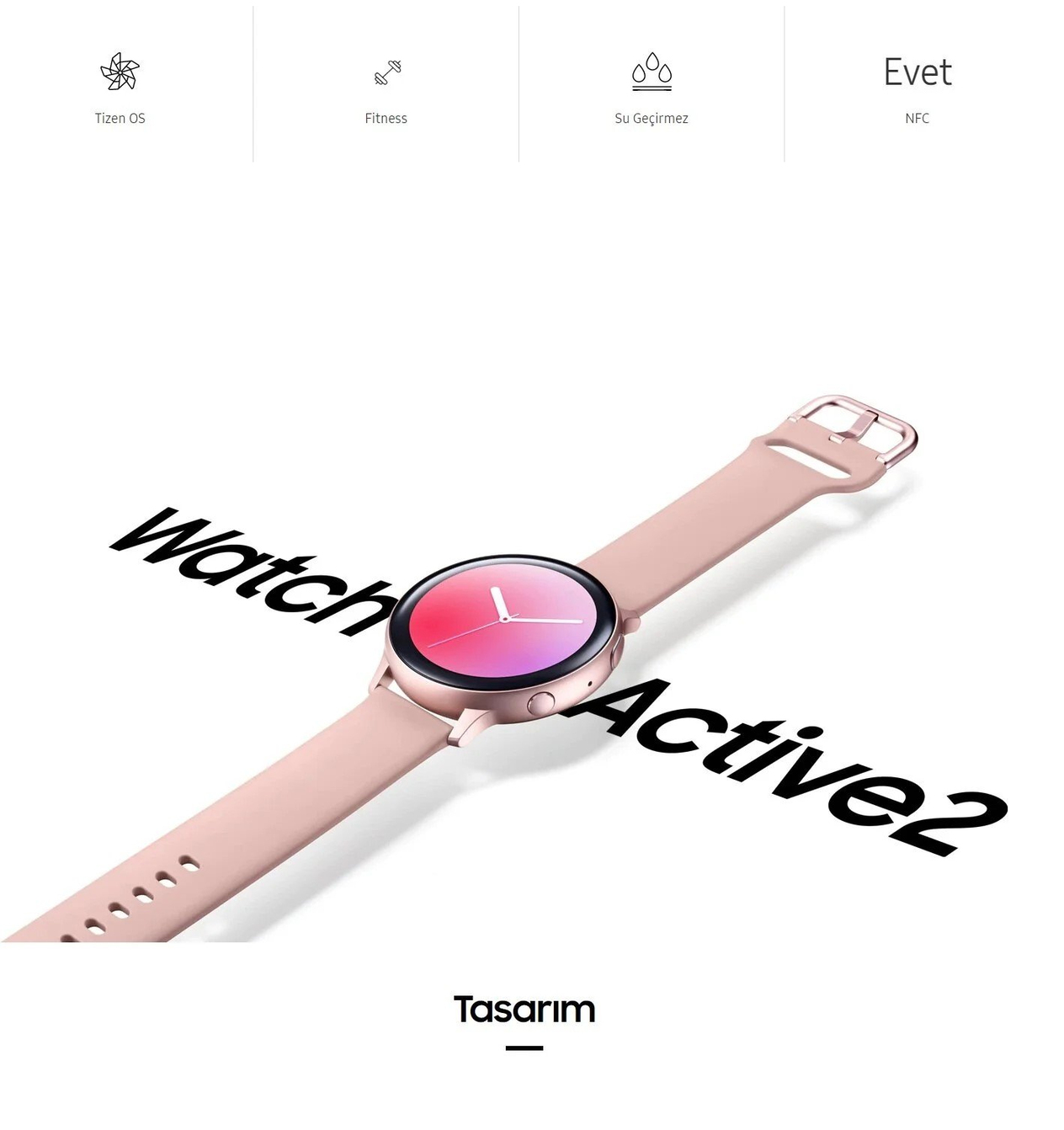 Yenilenmiş Samsung Galaxy Watch Active 2