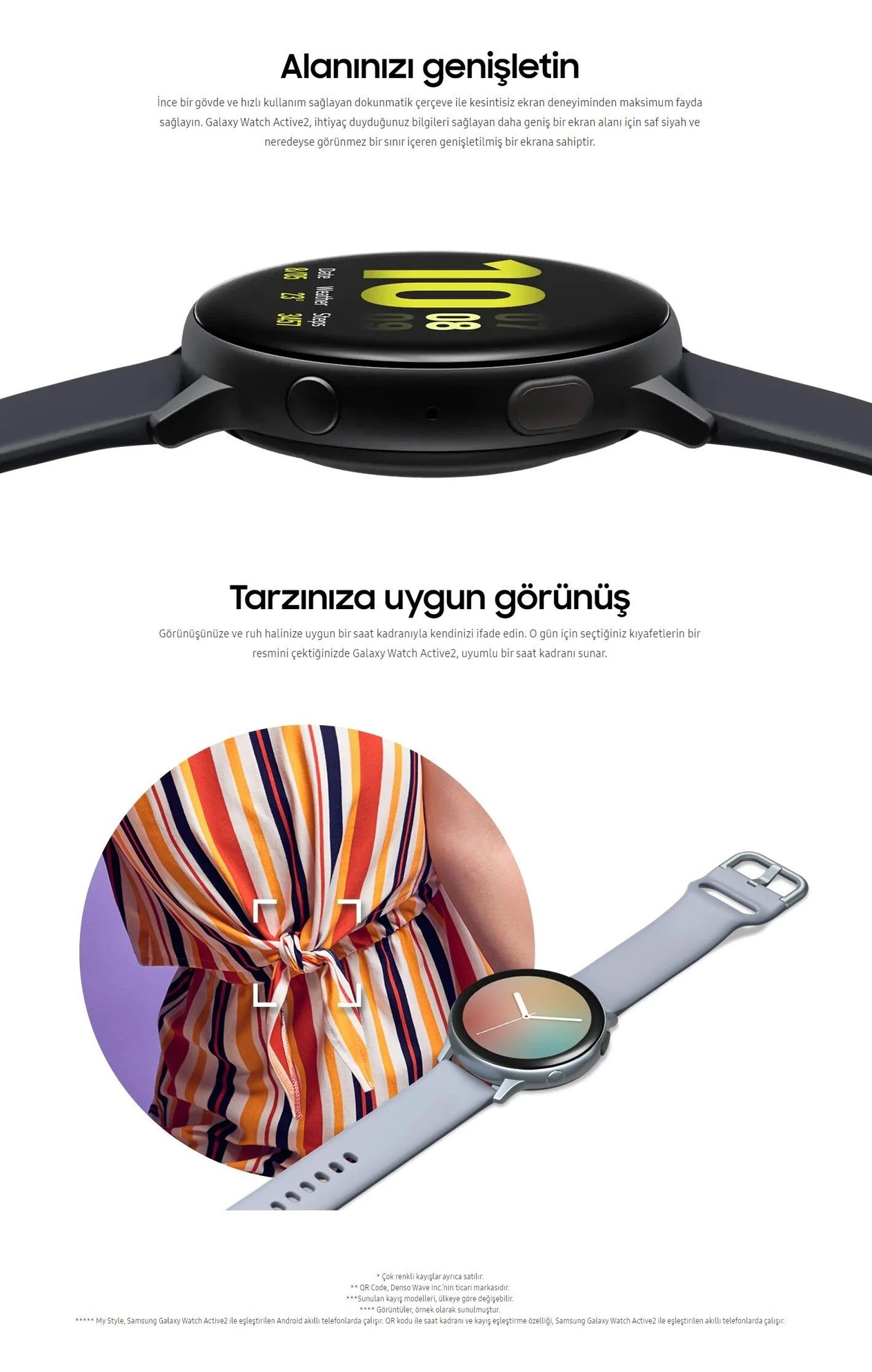 Yenilenmiş Samsung Galaxy Watch Active 2