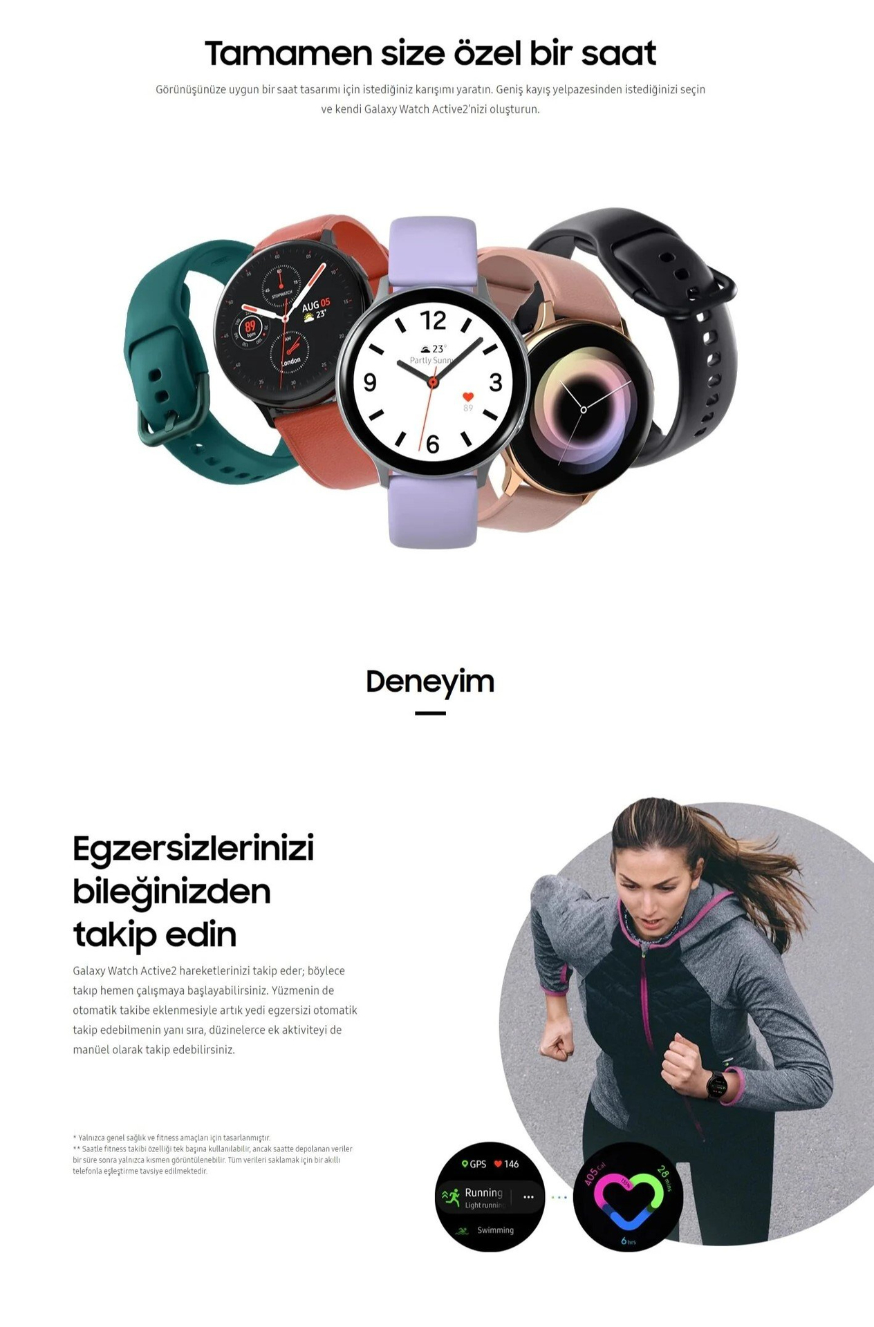 Yenilenmiş Samsung Galaxy Watch Active 2