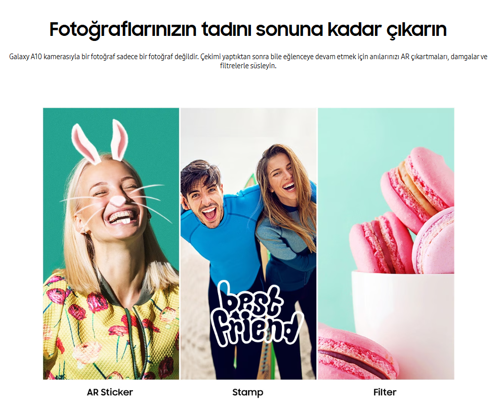 Yenilenmiş Samsung Galaxy A10 Kamera