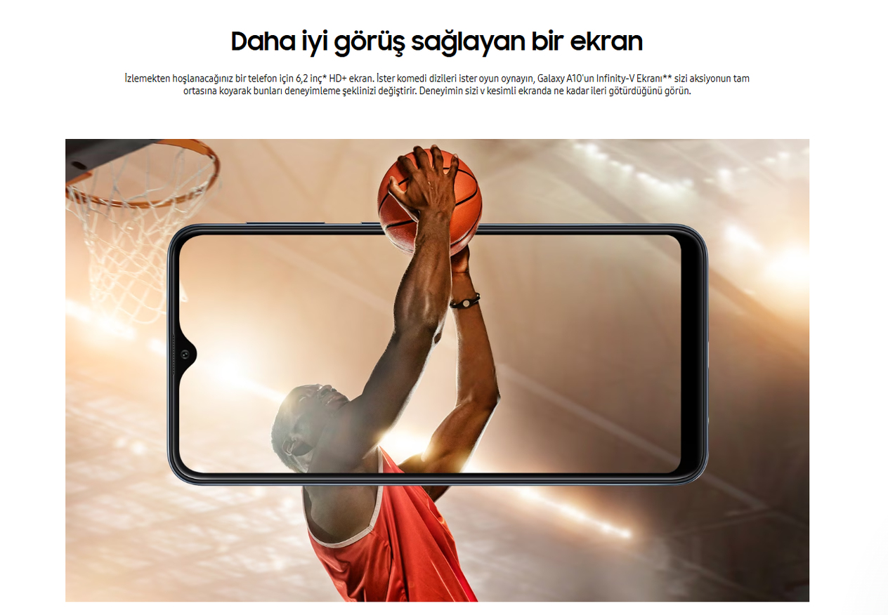 Yenilenmiş Samsung Galaxy A10 Tasarım