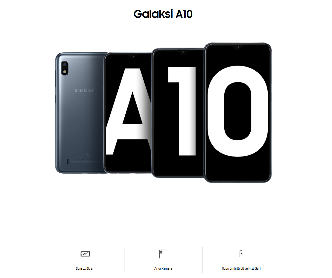 Yenilenmiş Samsung Galaxy A10