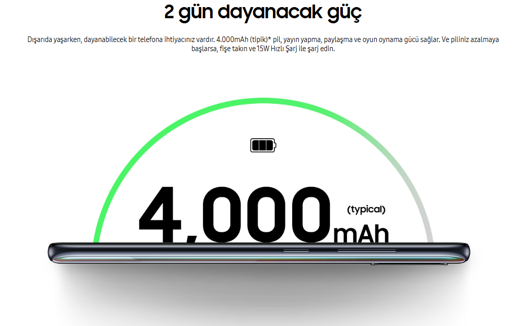 İkinci El Samsung Galaxy A51 Batarya