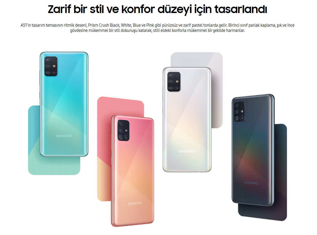 İkinci El Samsung Galaxy A51 Tasarım