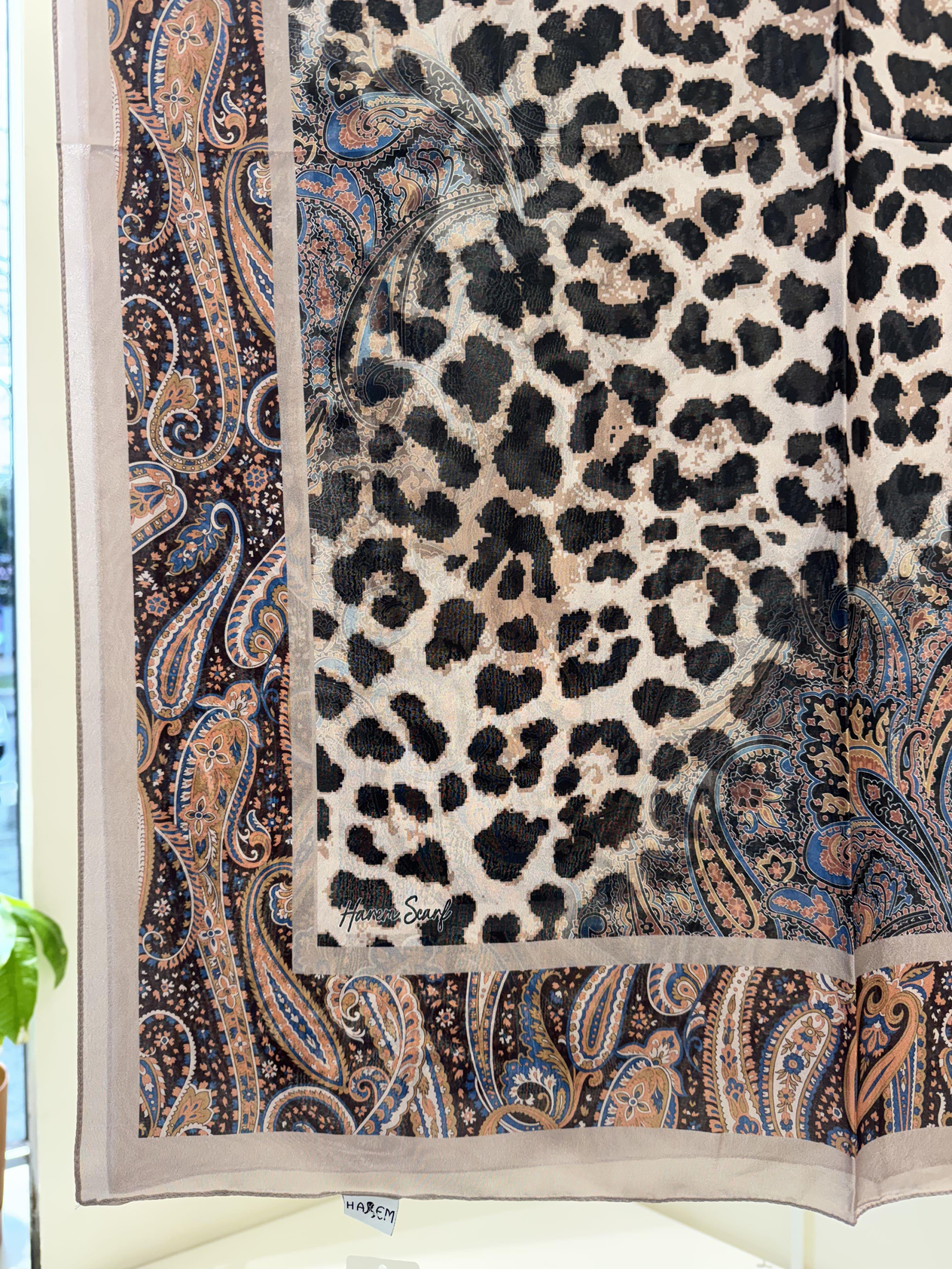BRİSA LEOPAR DİJİTAL ŞAL HAREM