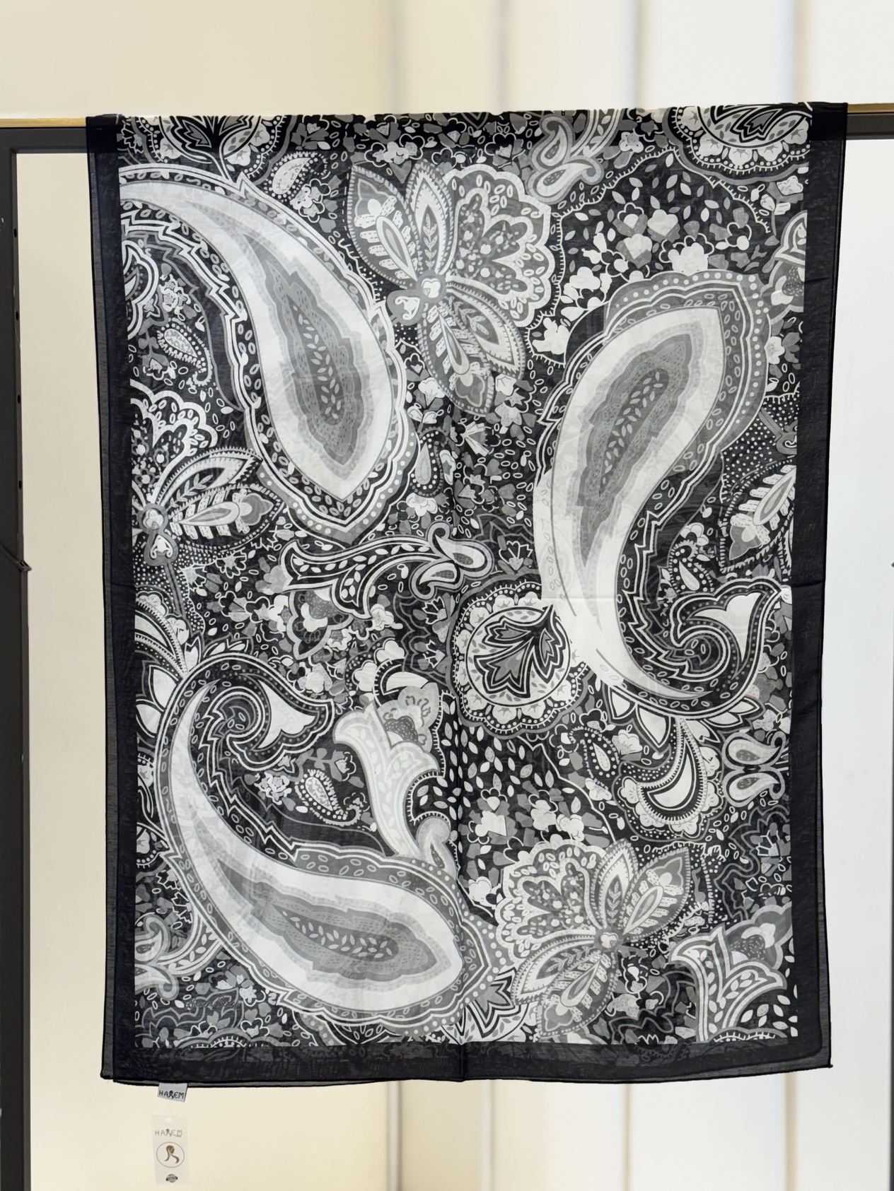 PAMUK EBRULİ DESENLİ ŞAL