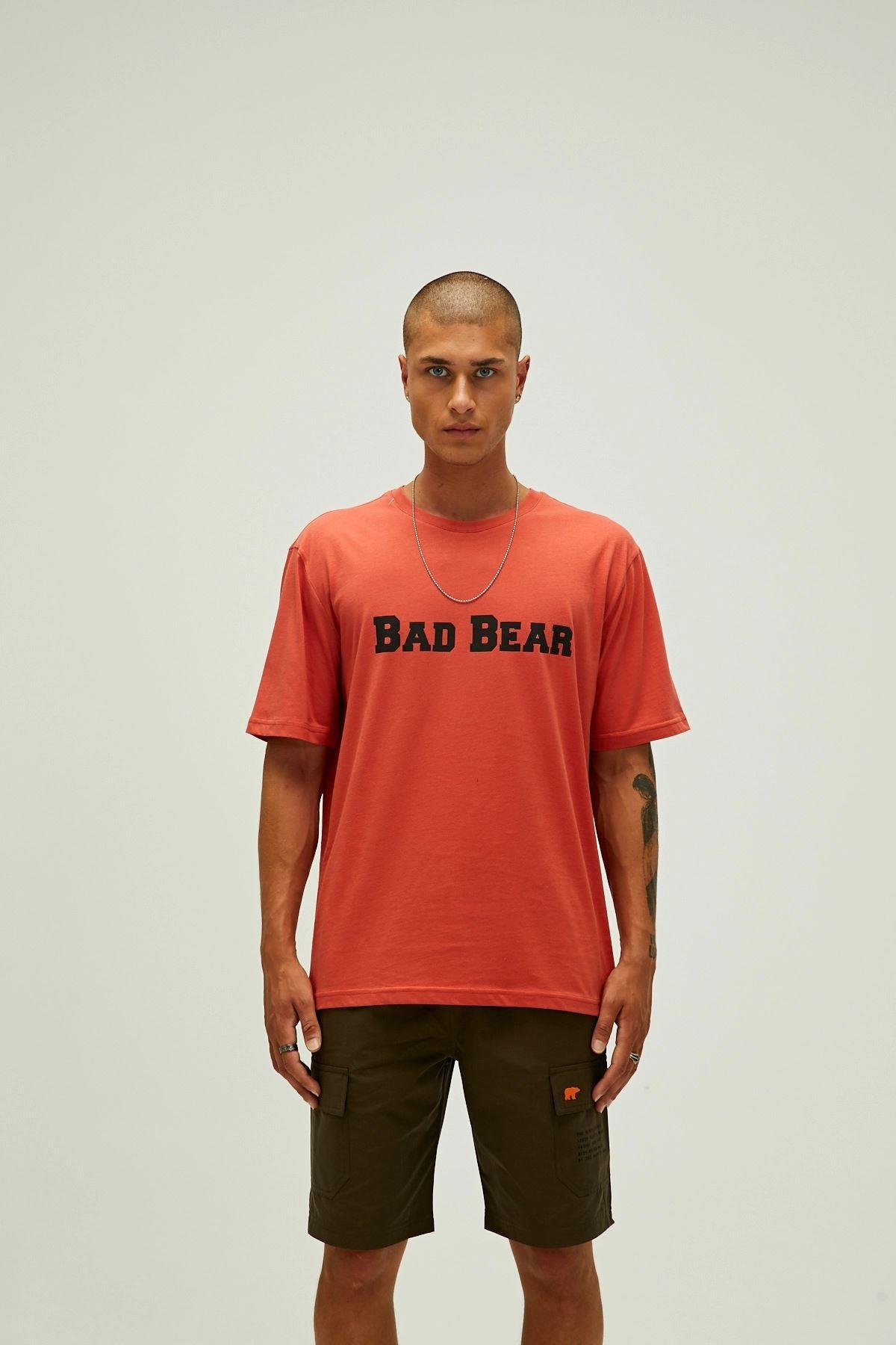 Bad Bear Title T-Shirt Erkek  Bisiklet Yaka Tshirt