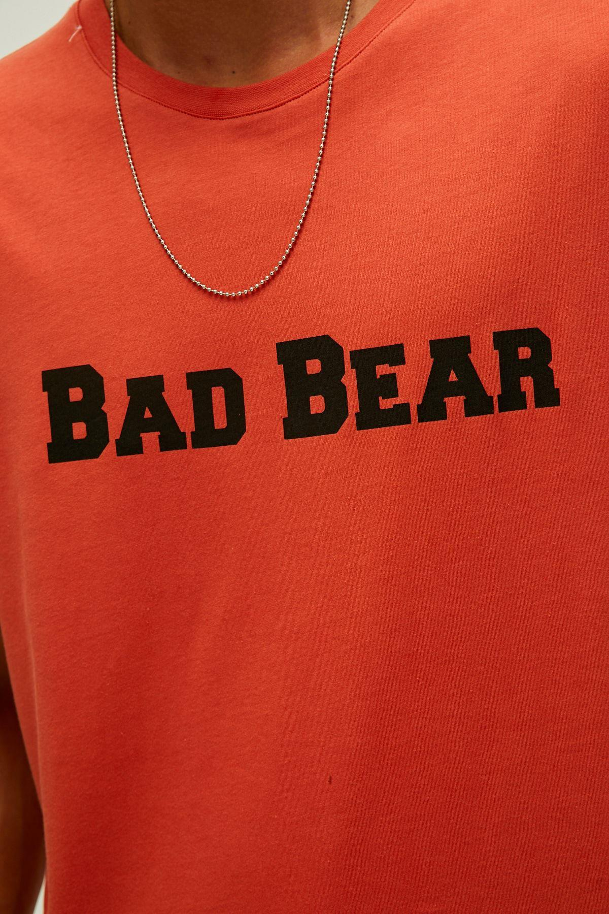 Bad Bear Title T-Shirt Erkek  Bisiklet Yaka Tshirt