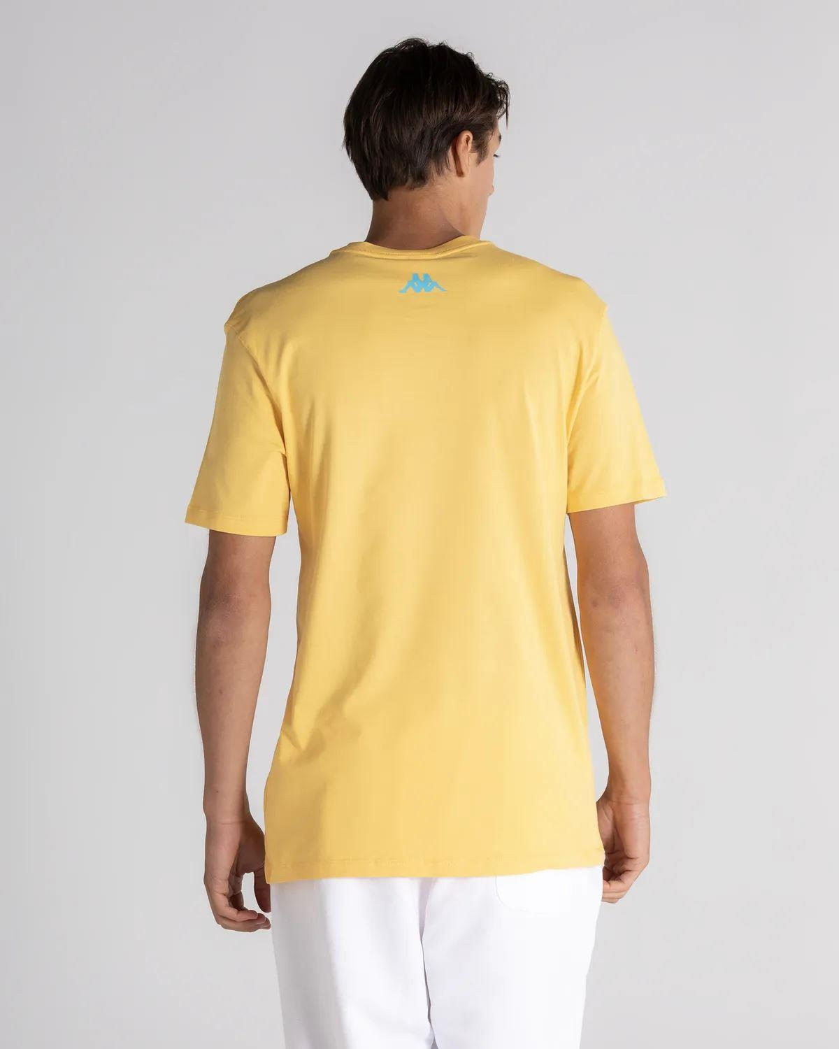 Kappa Authentic Winay Erkek Sari Bisiklet Yaka Tshirt