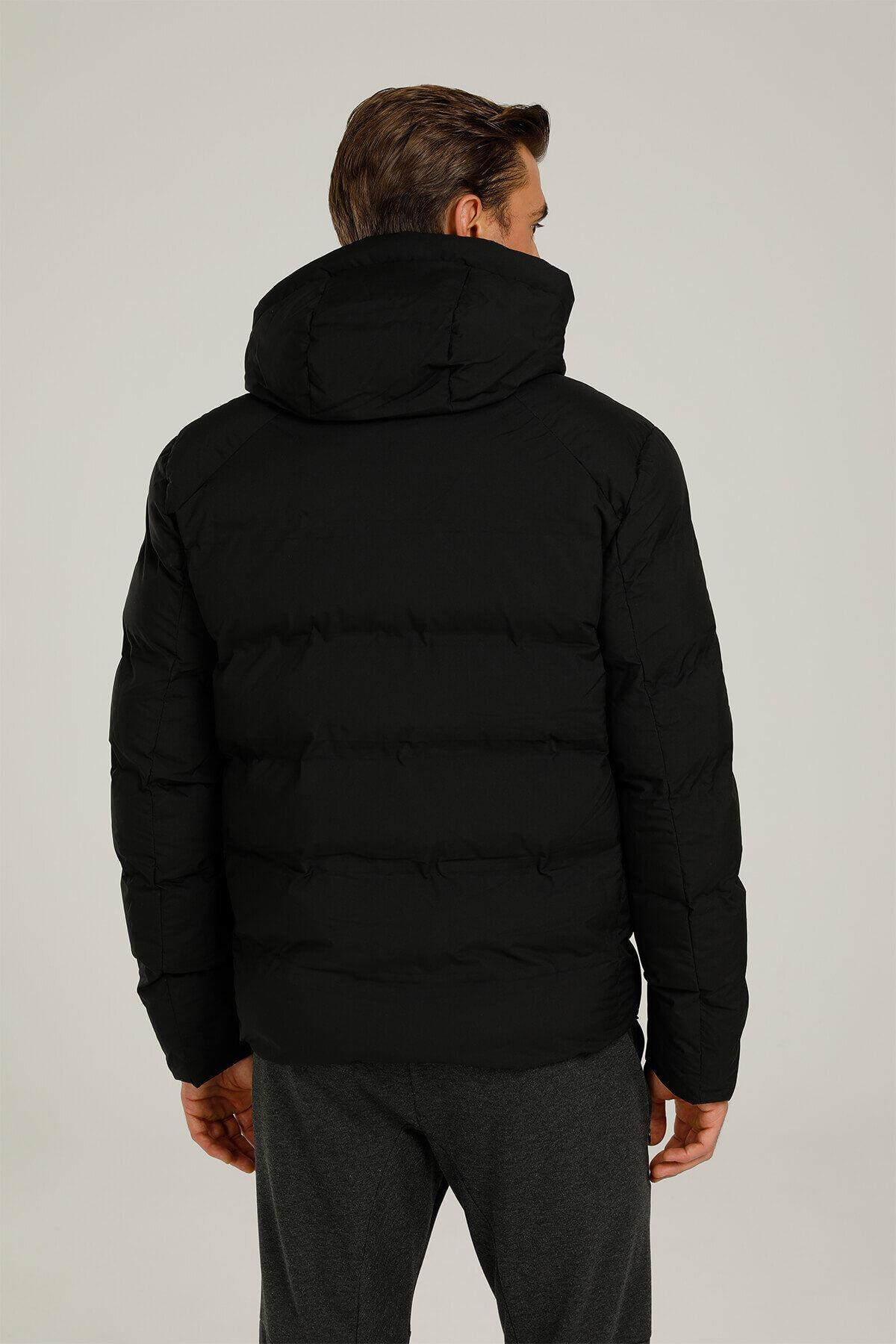 Lumberjack 1W Sn22 Nolan Coat 1Pr Erkek Siyah Kaban - Kısa