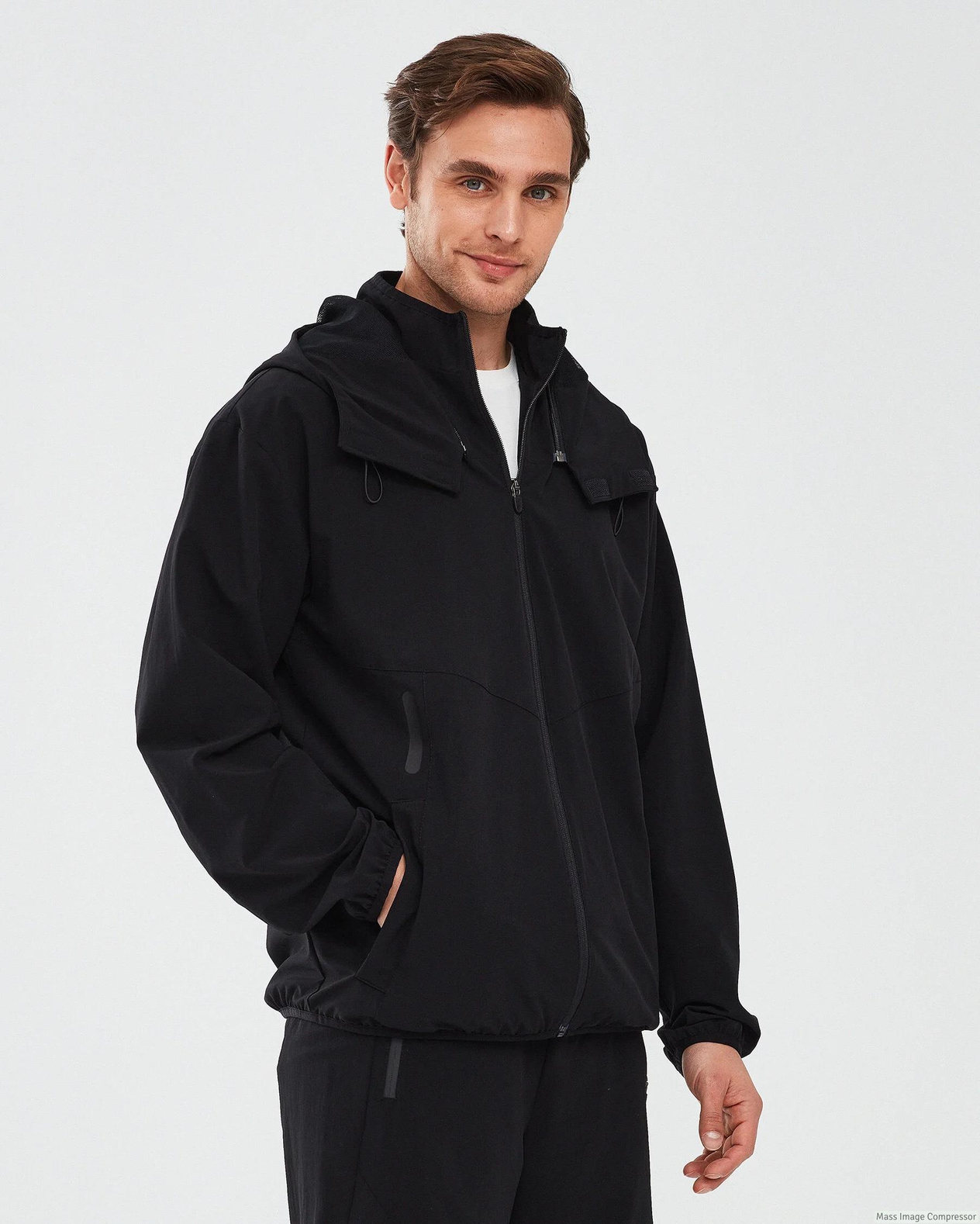 Skechers Micro Collection M Hooded  Jacket Erkek  Tam Fermuarlı Sweat
