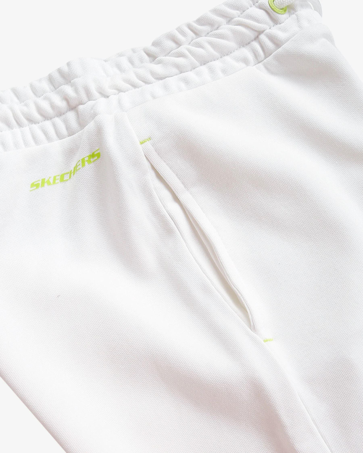 Skechers W LW Fleece Pop Up Detailed Jogger Sweatpant Kadın Beyaz Eşofman Alt
