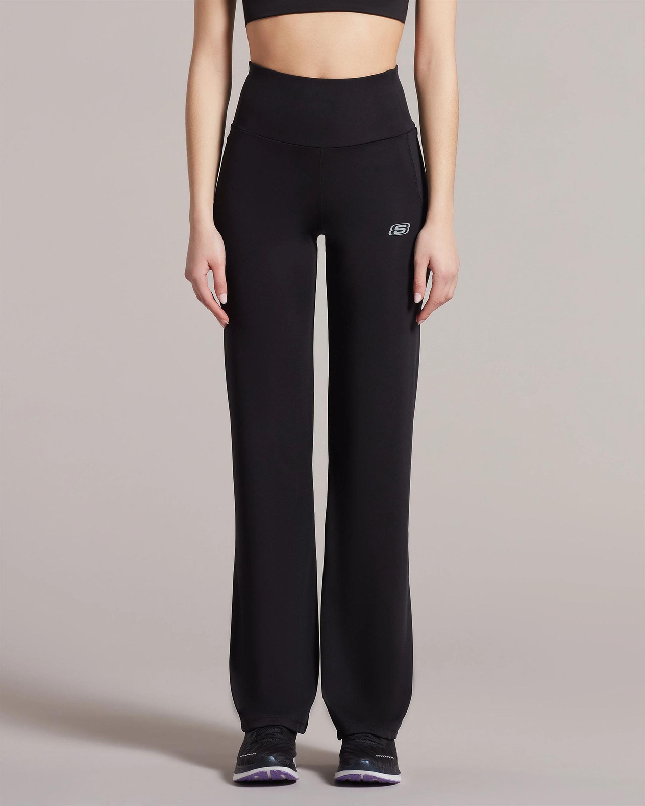 Skechers W Table Project Wide Leg Sweatpant Kadın Siyah Eşofman Alt