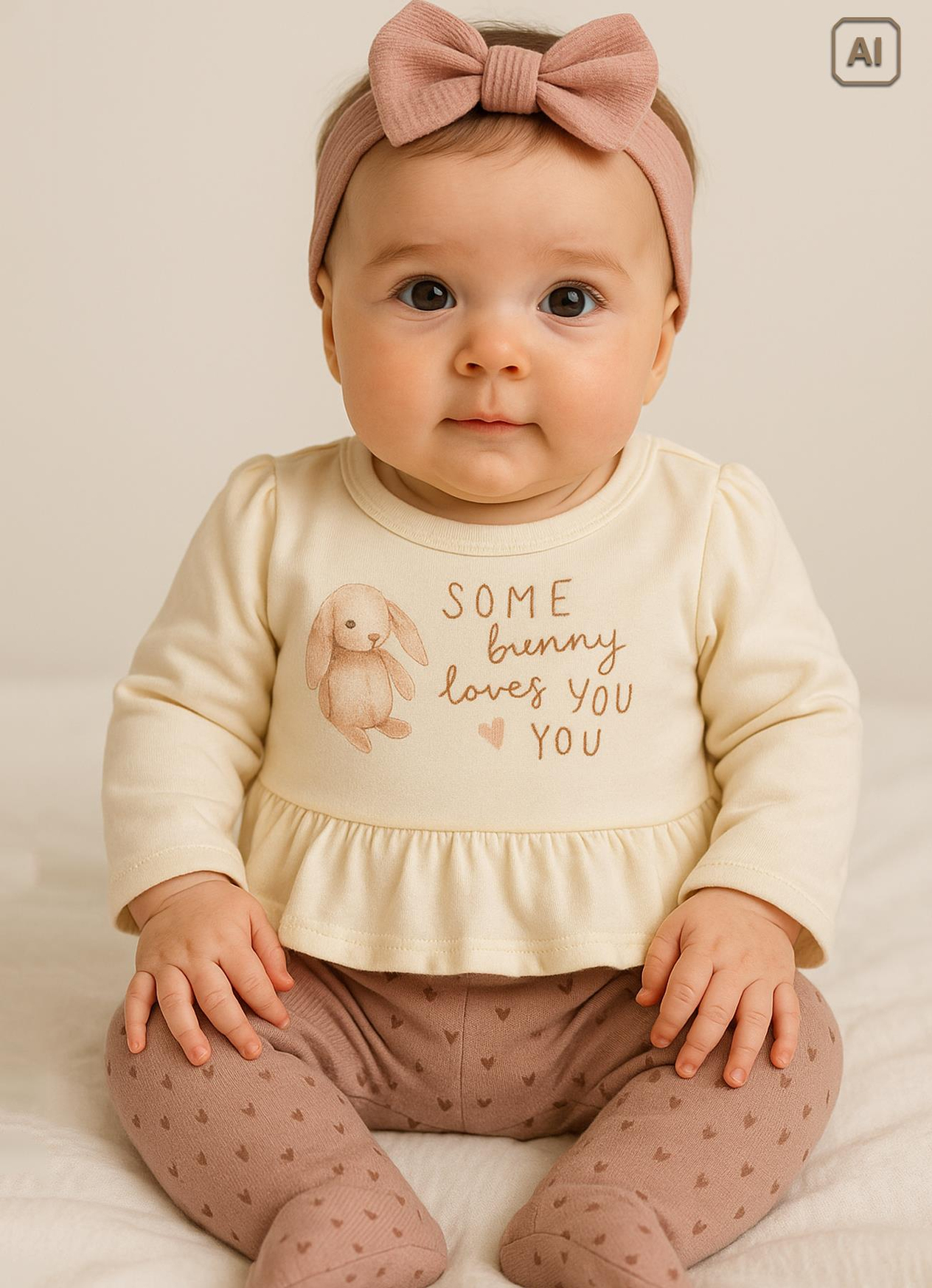 Organik Bunny Love You 2li Takım
