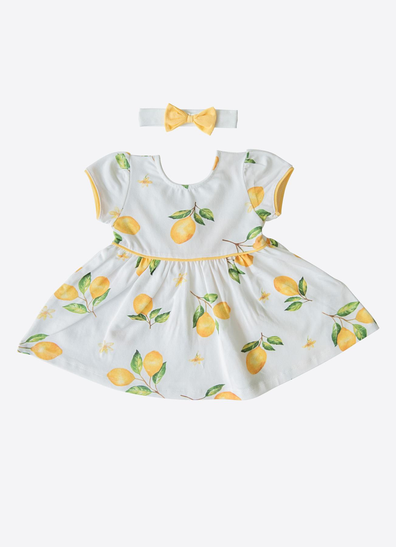 Organik Lemony Elbise Beyaz
